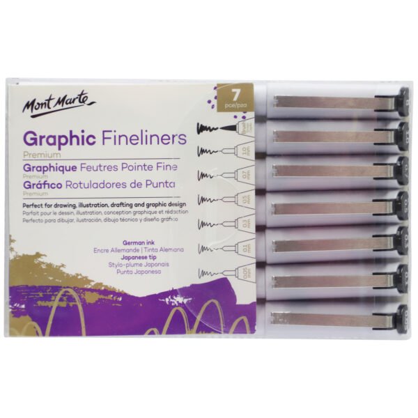 Graphic Fineliners Set 7pc