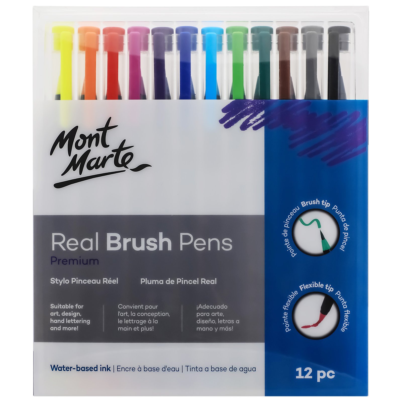 Real Brush Pens 12pc