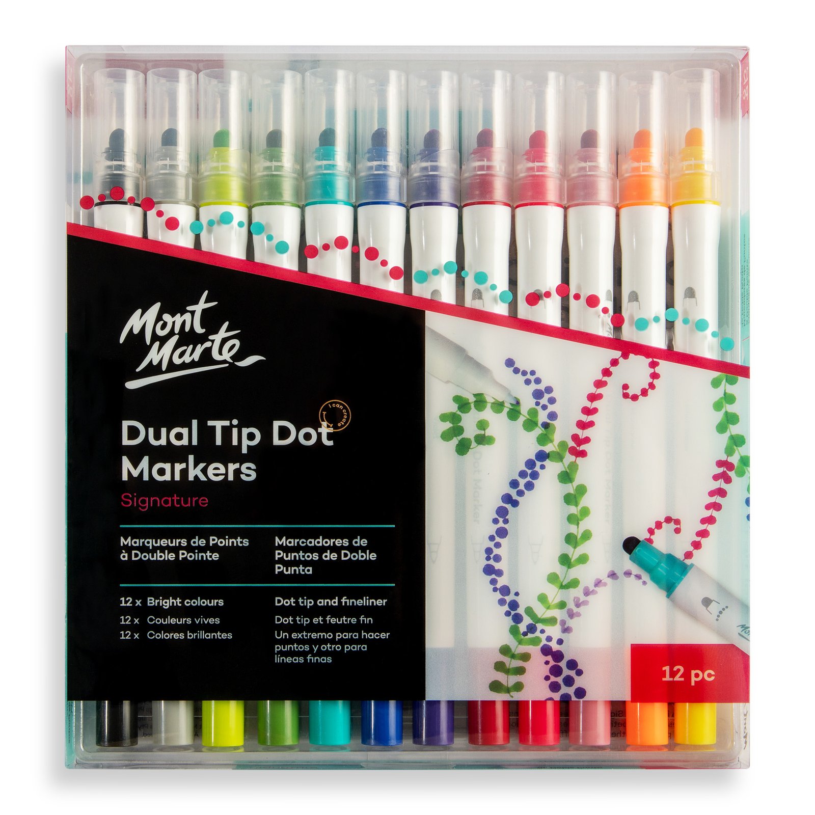 Dot Markers Dual Tip 12pc