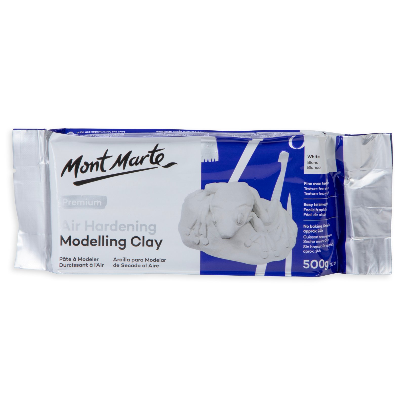 Air Hardening Modelling Clay 500g - White