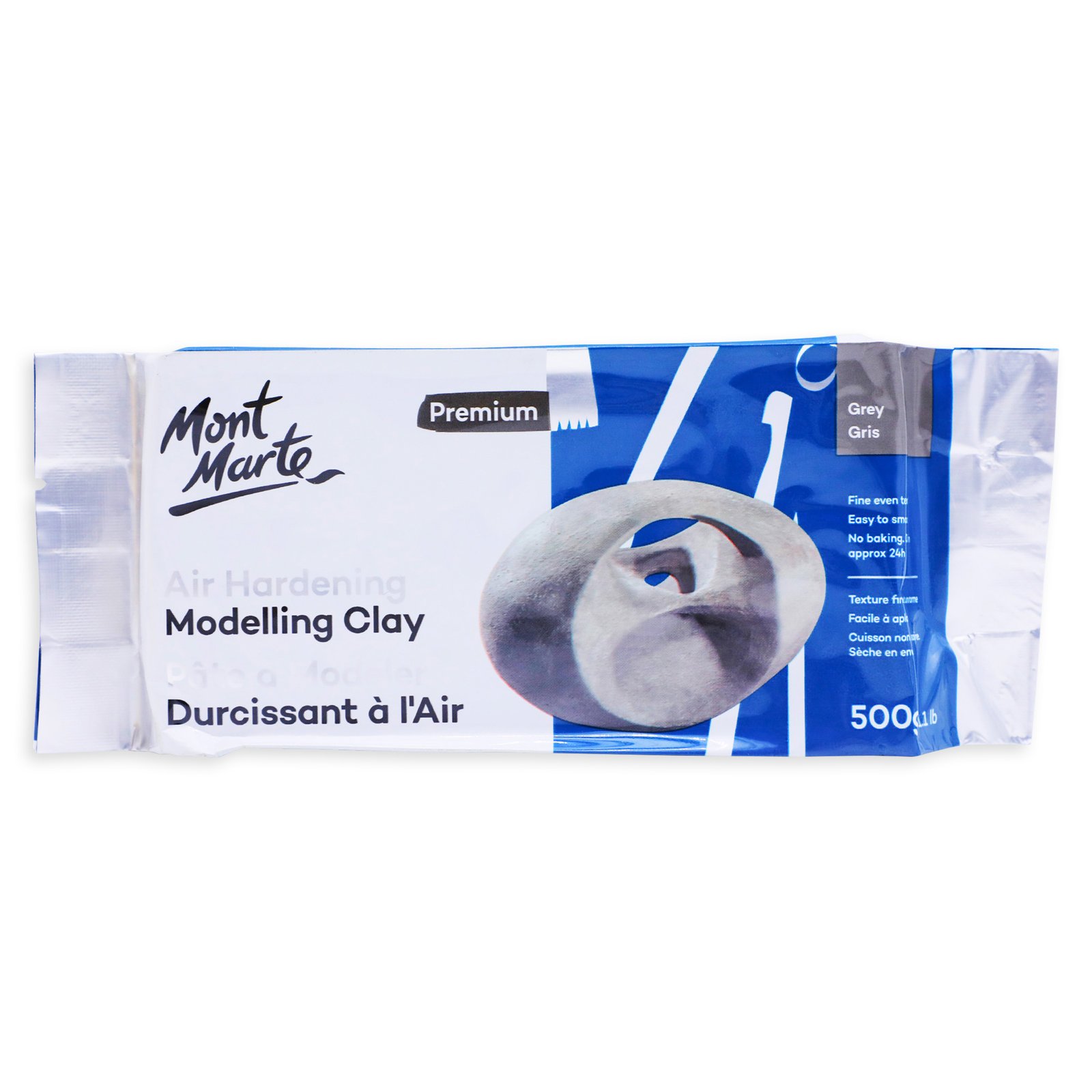 Air Hardening Modelling Clay 500g - Grey