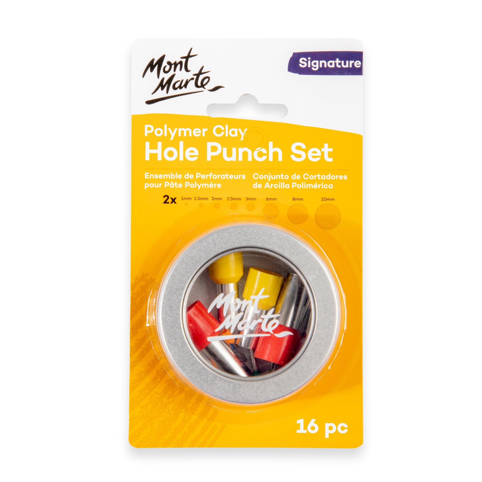 Polymer Clay Hole Punch Set 16pc