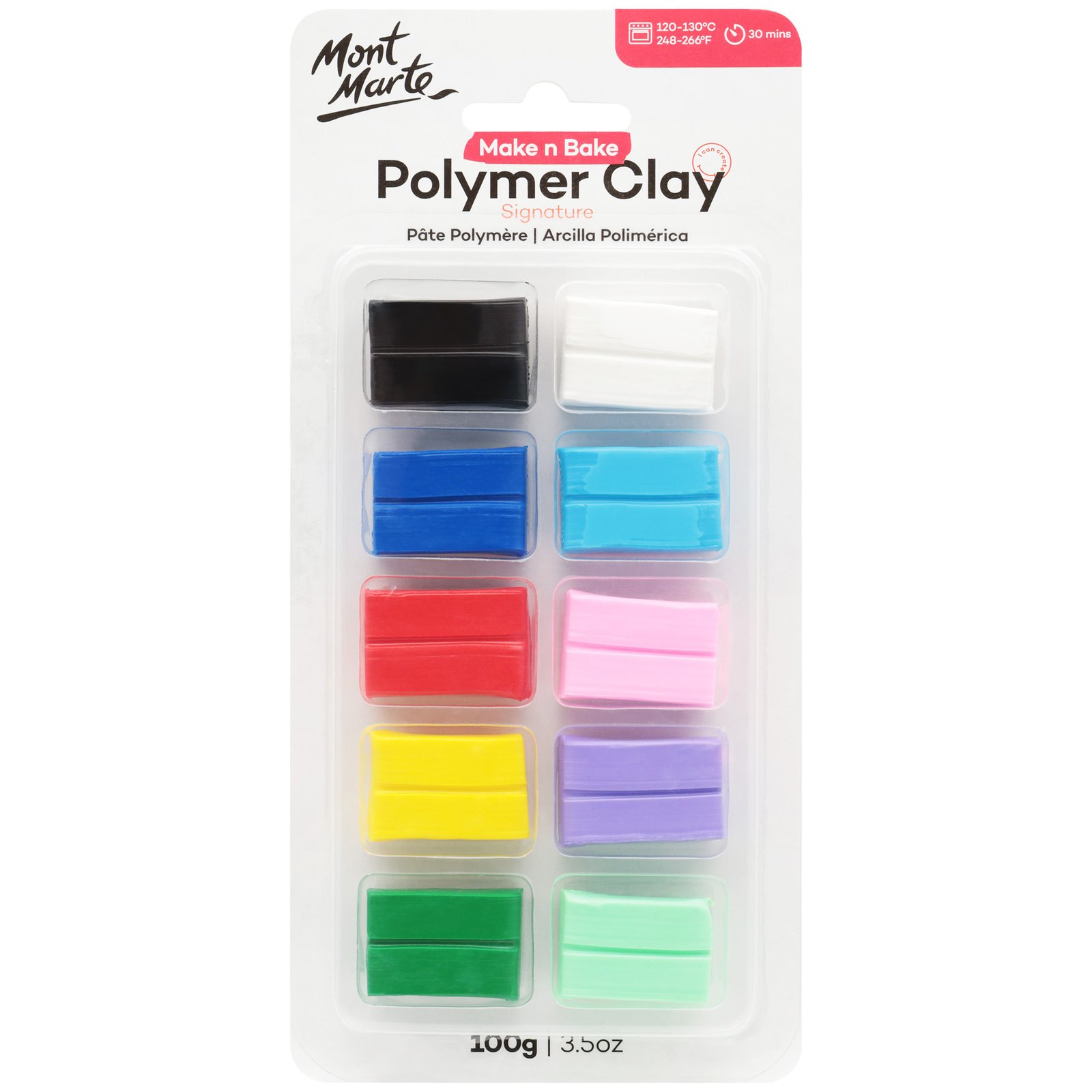Make n Bake Polymer Clay 10pc Set 100g