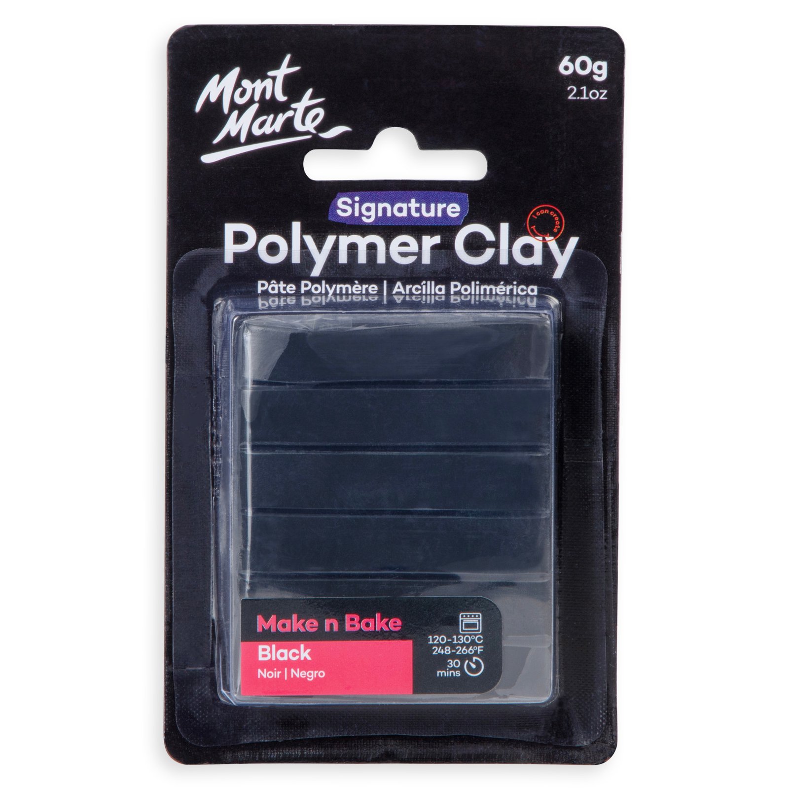 Make n Bake Polymer Clay 60g - Black