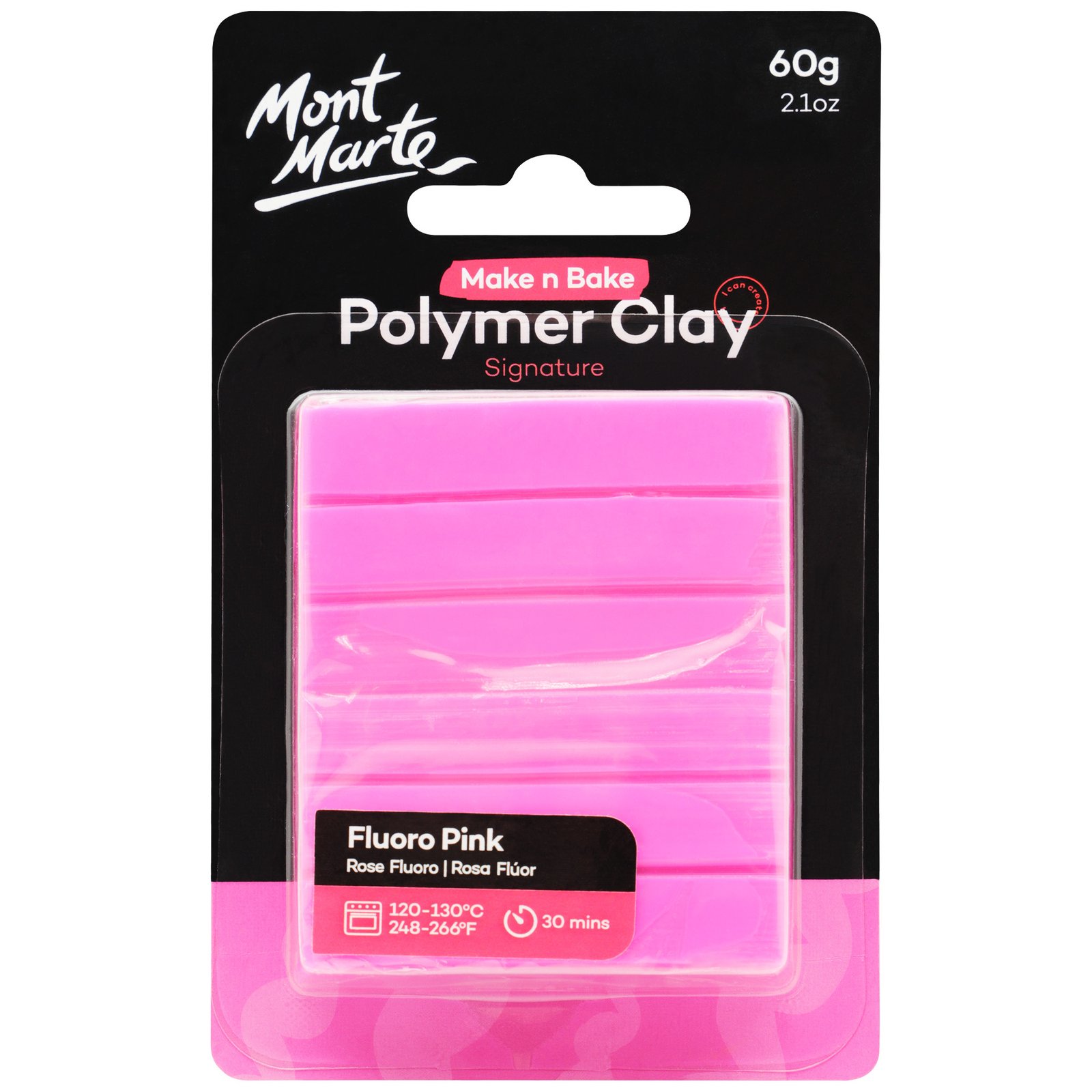 Make n Bake Polymer Clay 60g - Fluoro Pink