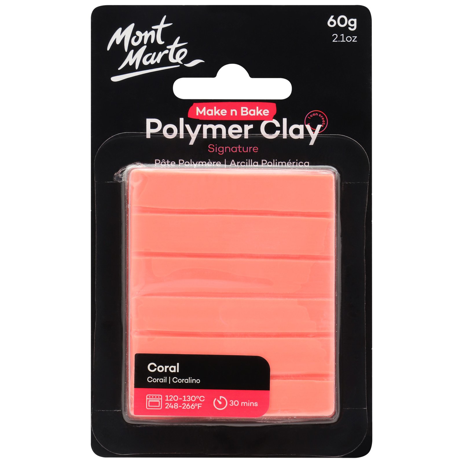 Make n Bake Polymer Clay 60g - Coral