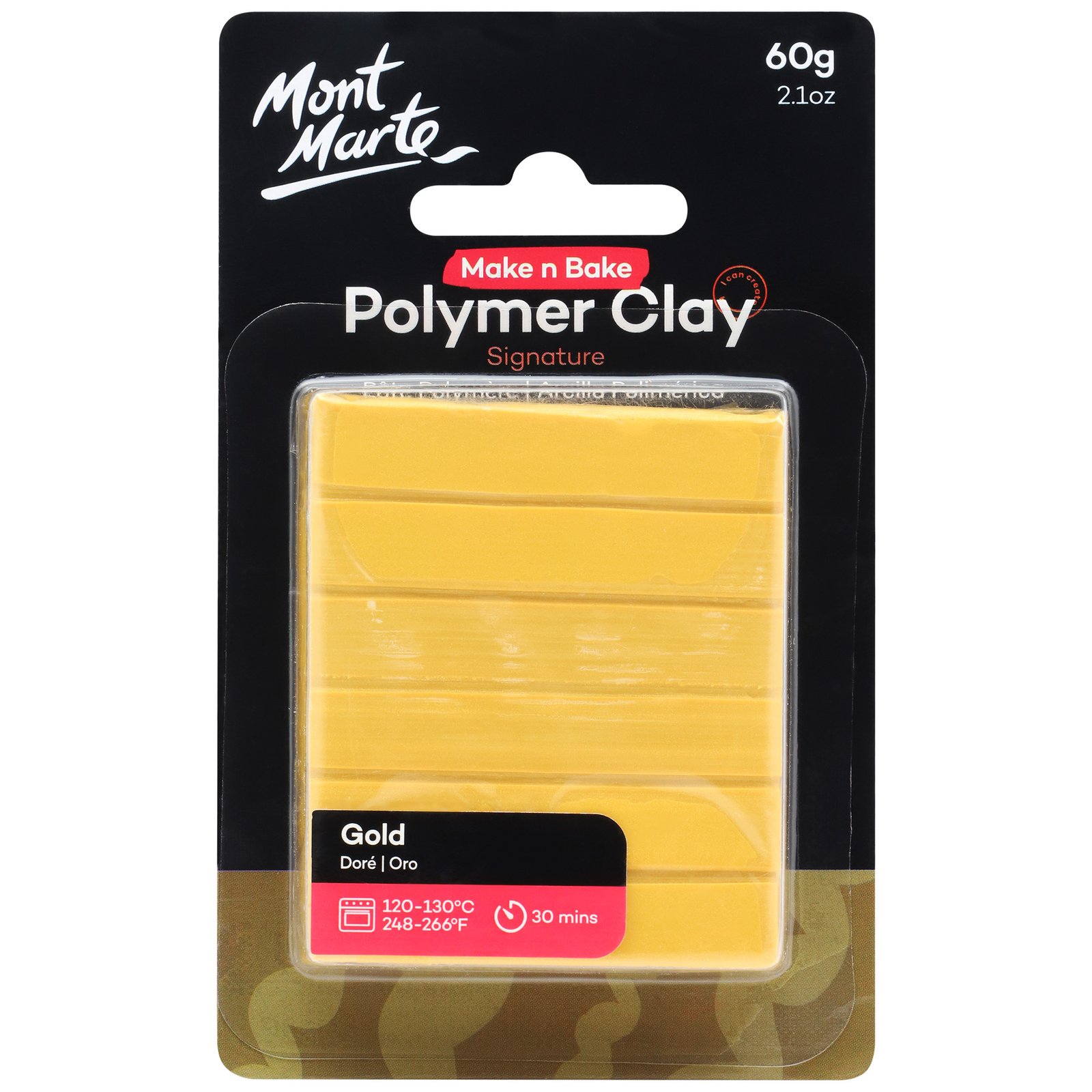 Make n Bake Polymer Clay 60g - Gold