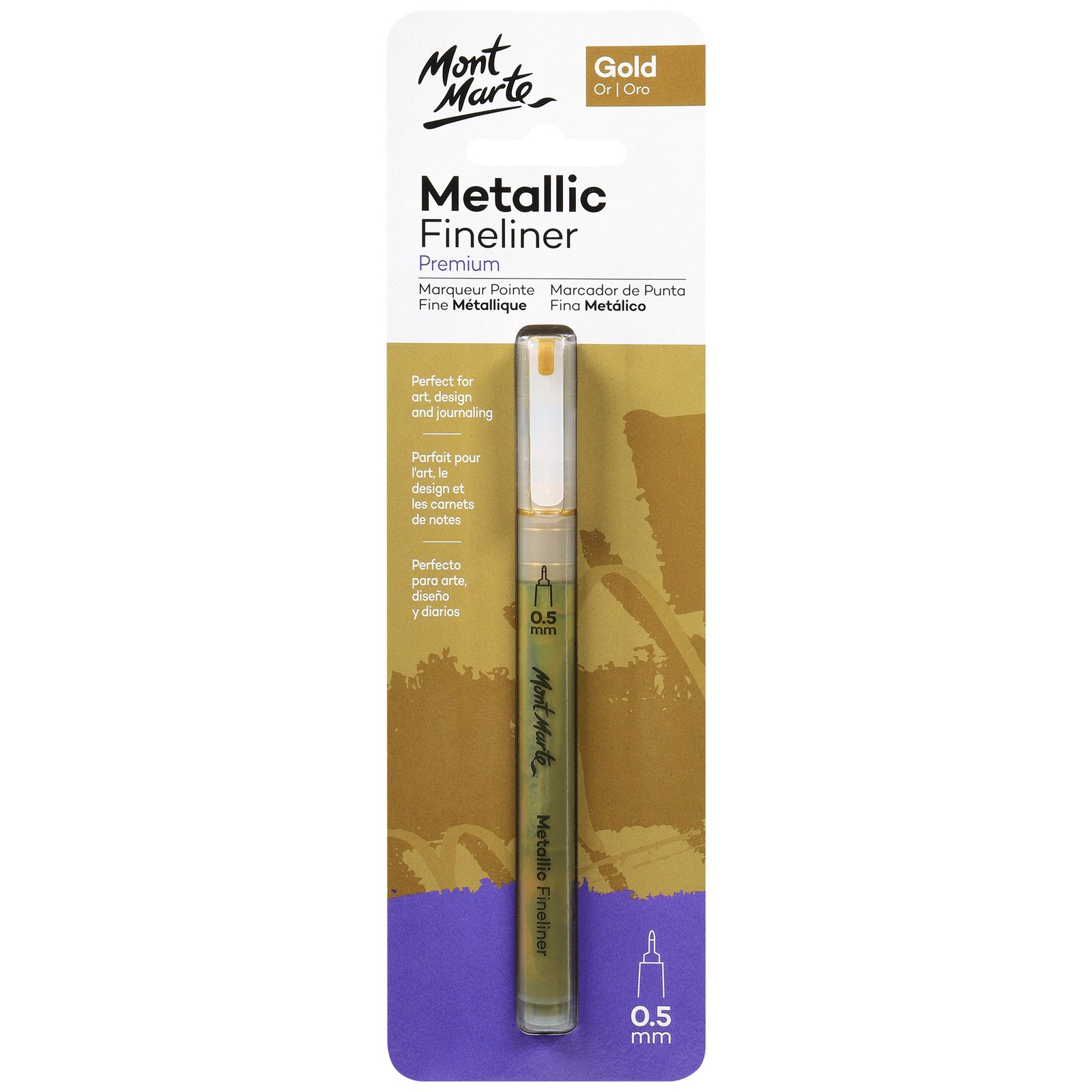 Metallic Marker Fine Liner - Gold