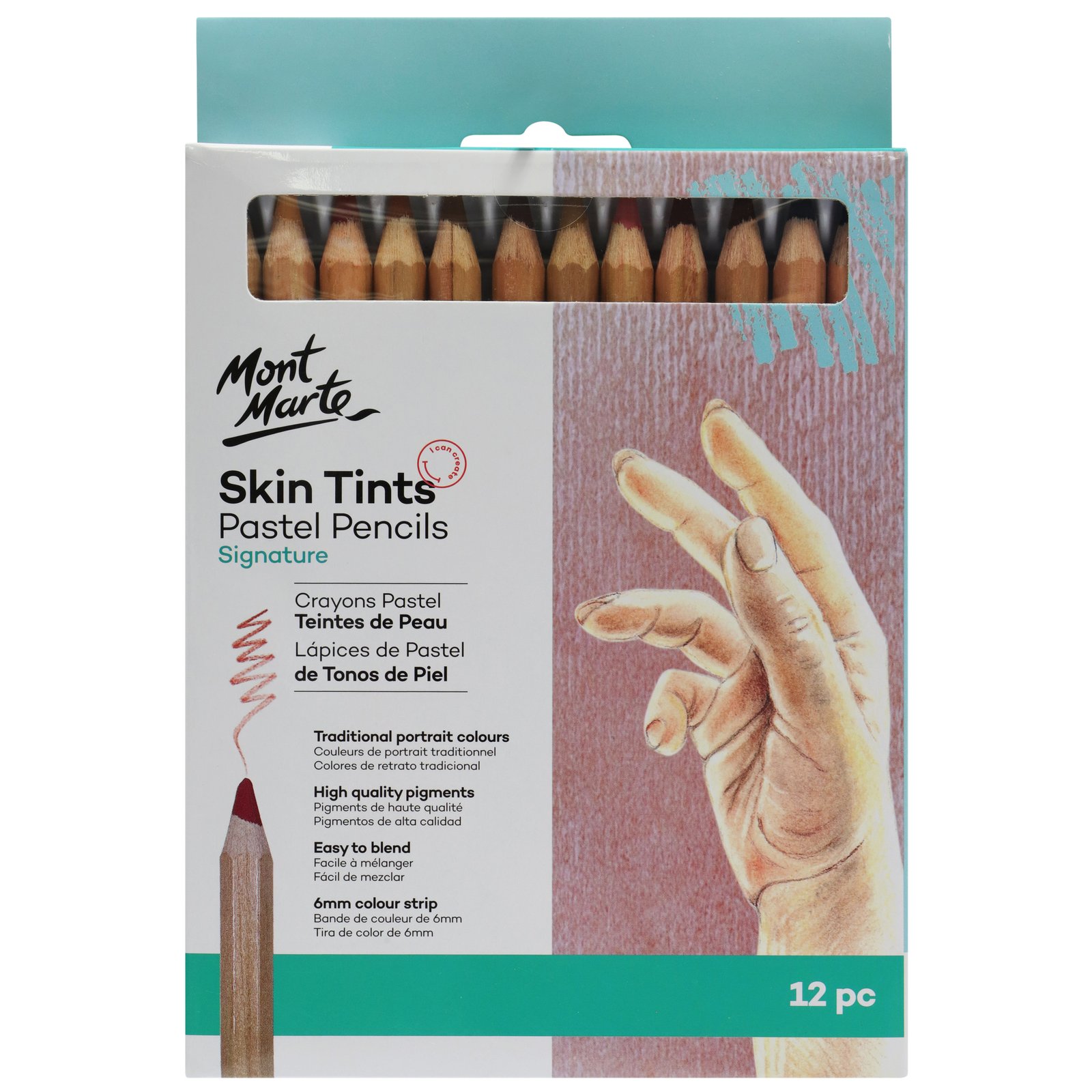 Skin Tints Pastel Pencils 12pc