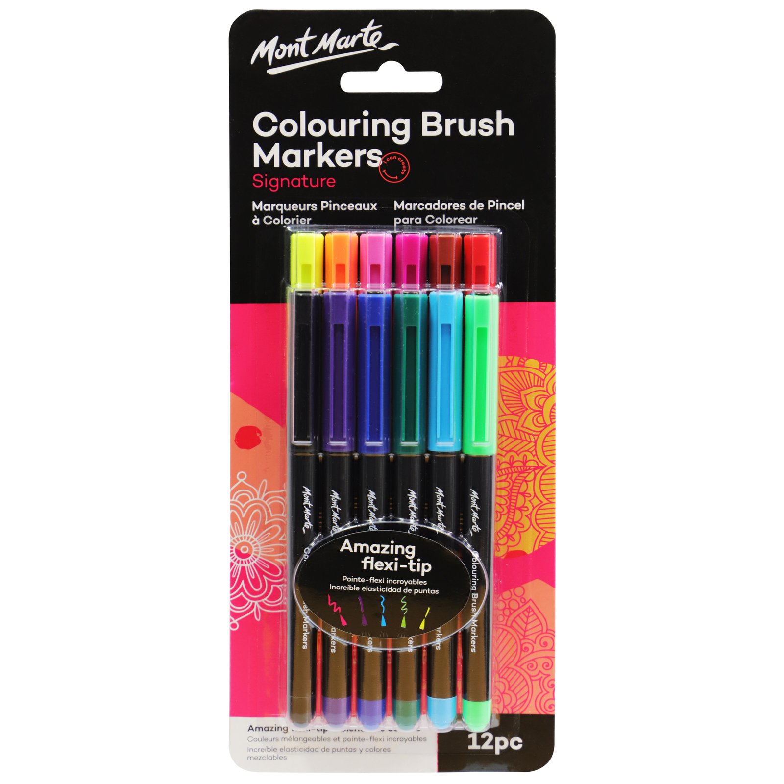 Colouring Brush Markers 12pc