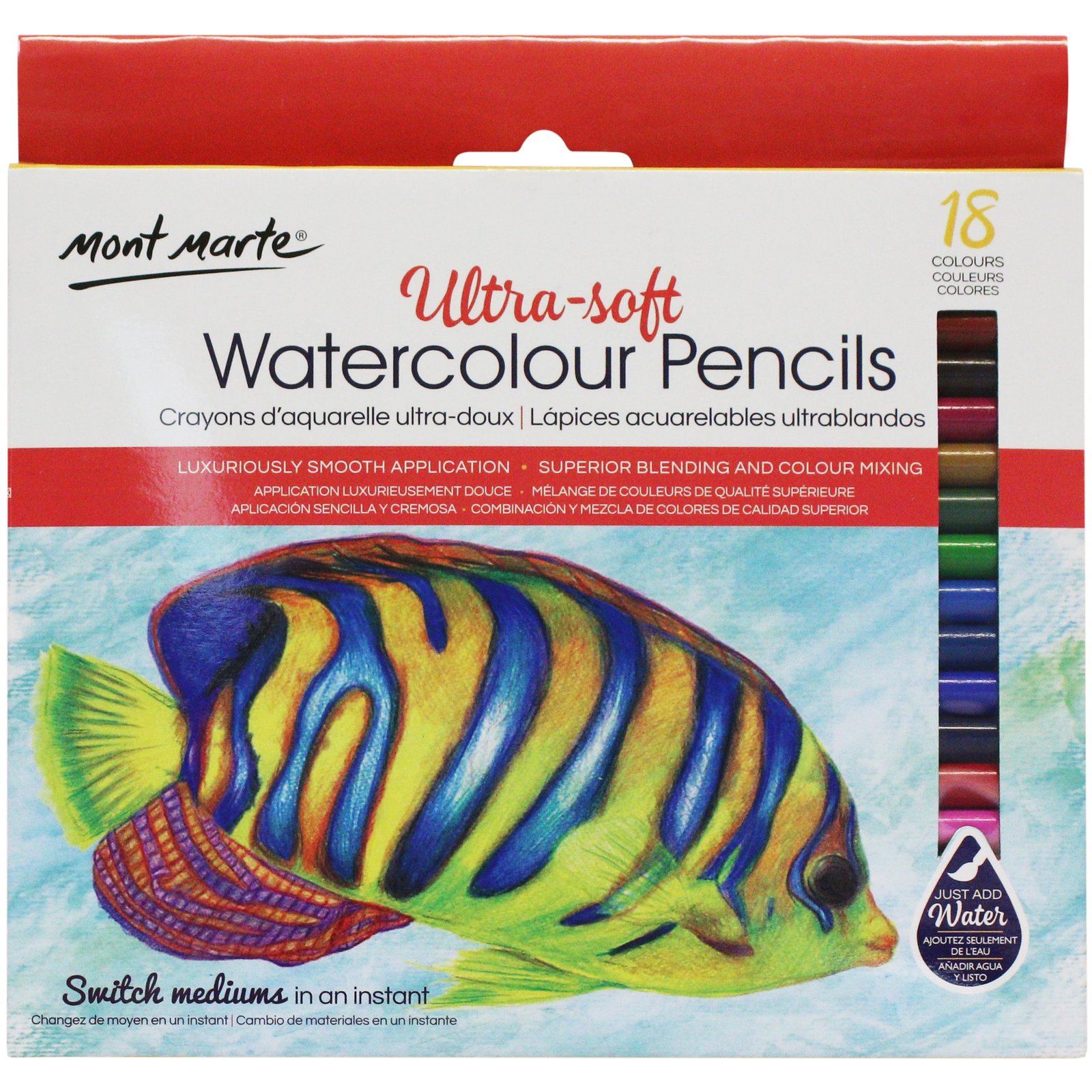 Ultra-Soft Watercolour Pencils 18pc