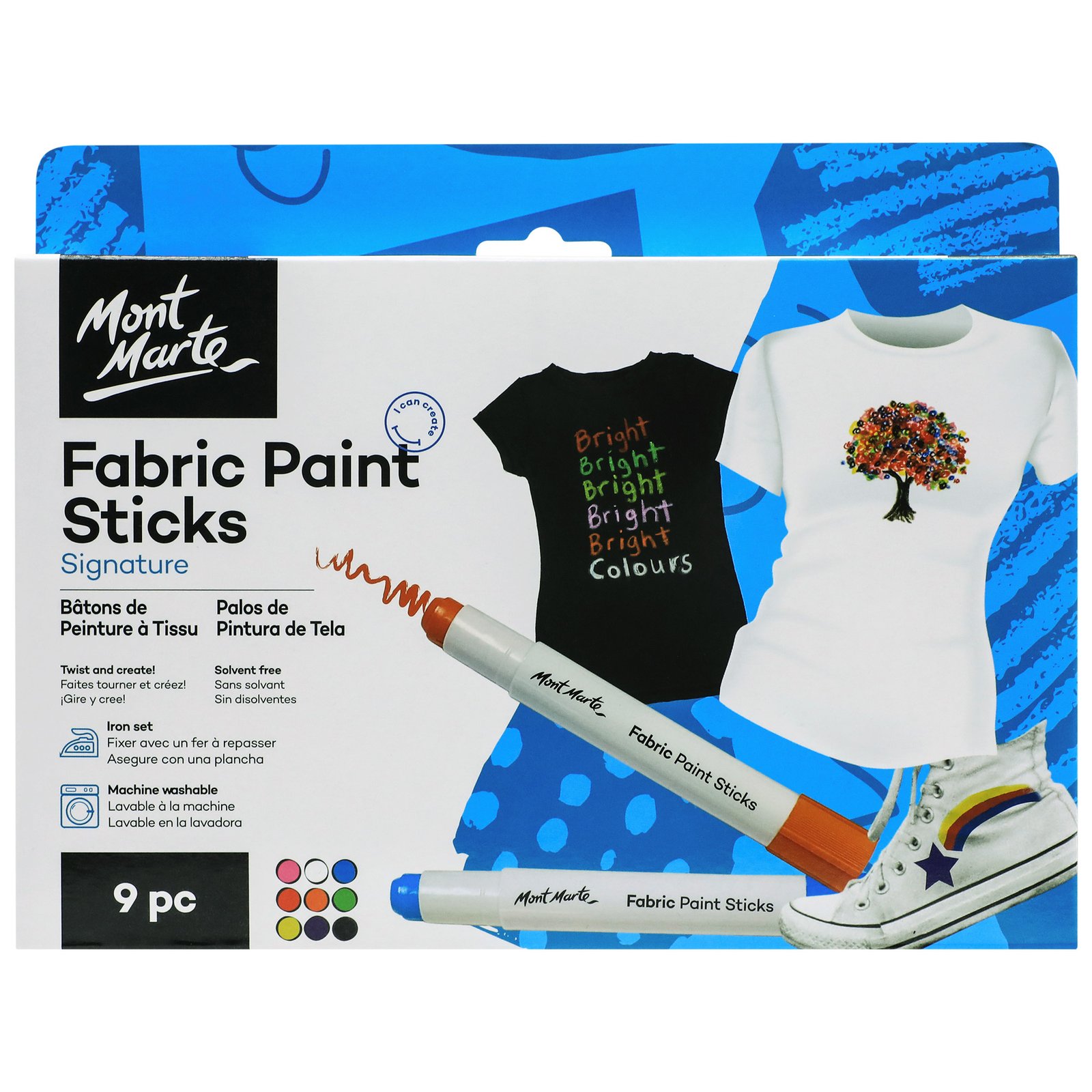 Fabric Paint Sticks 9pc