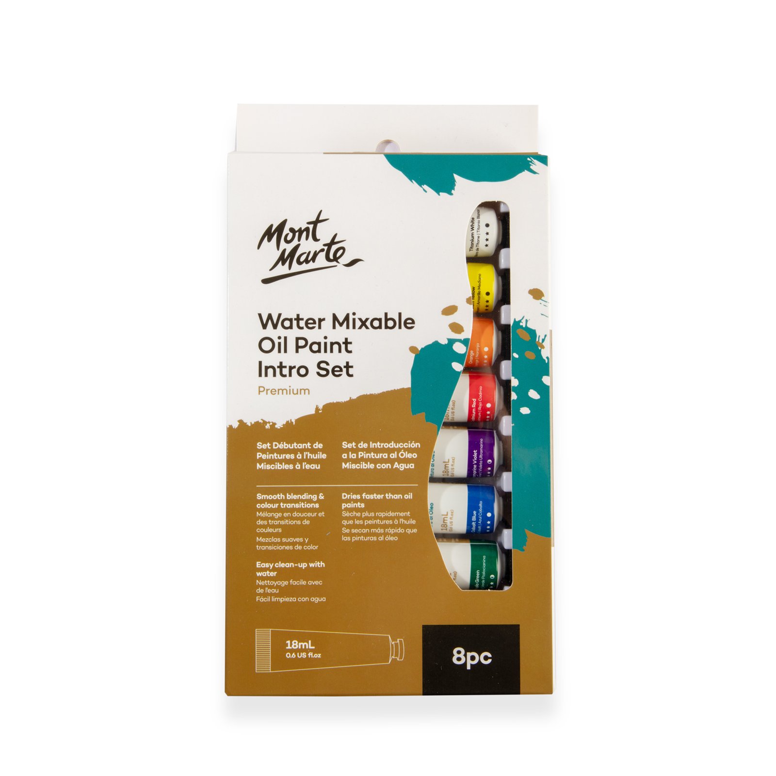 Water Mixable Oil Paint Intro Set 8pc x 18ml