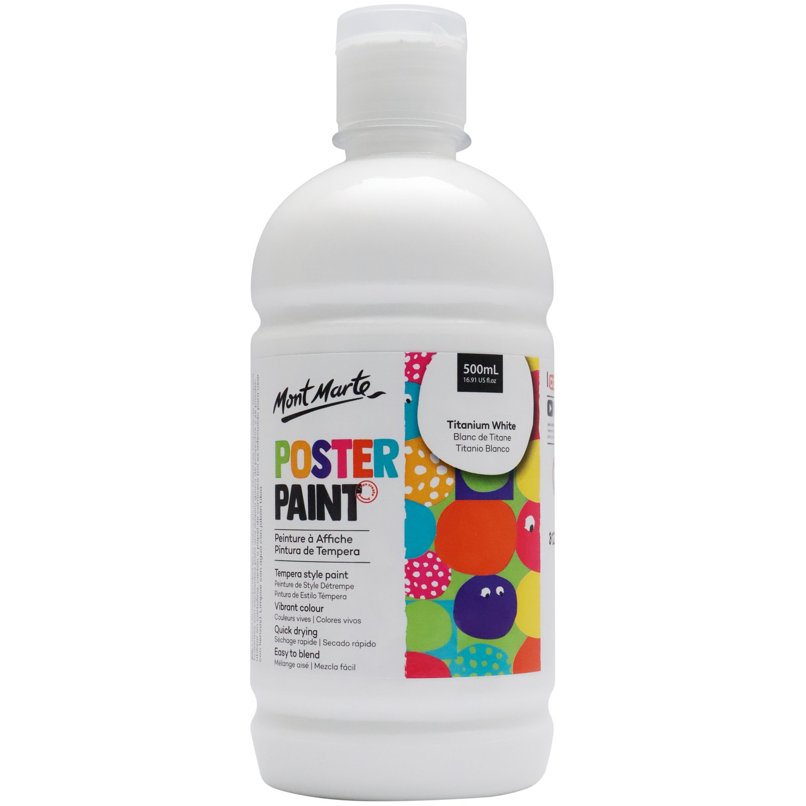 Poster Paint 500ml - Titanium White
