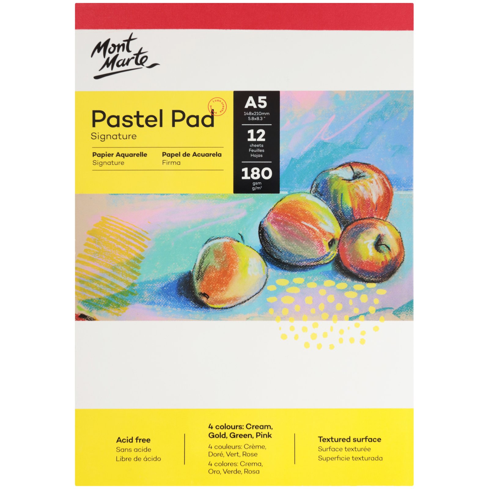 Pastel Pad acid free 4 colours A5 180gsm