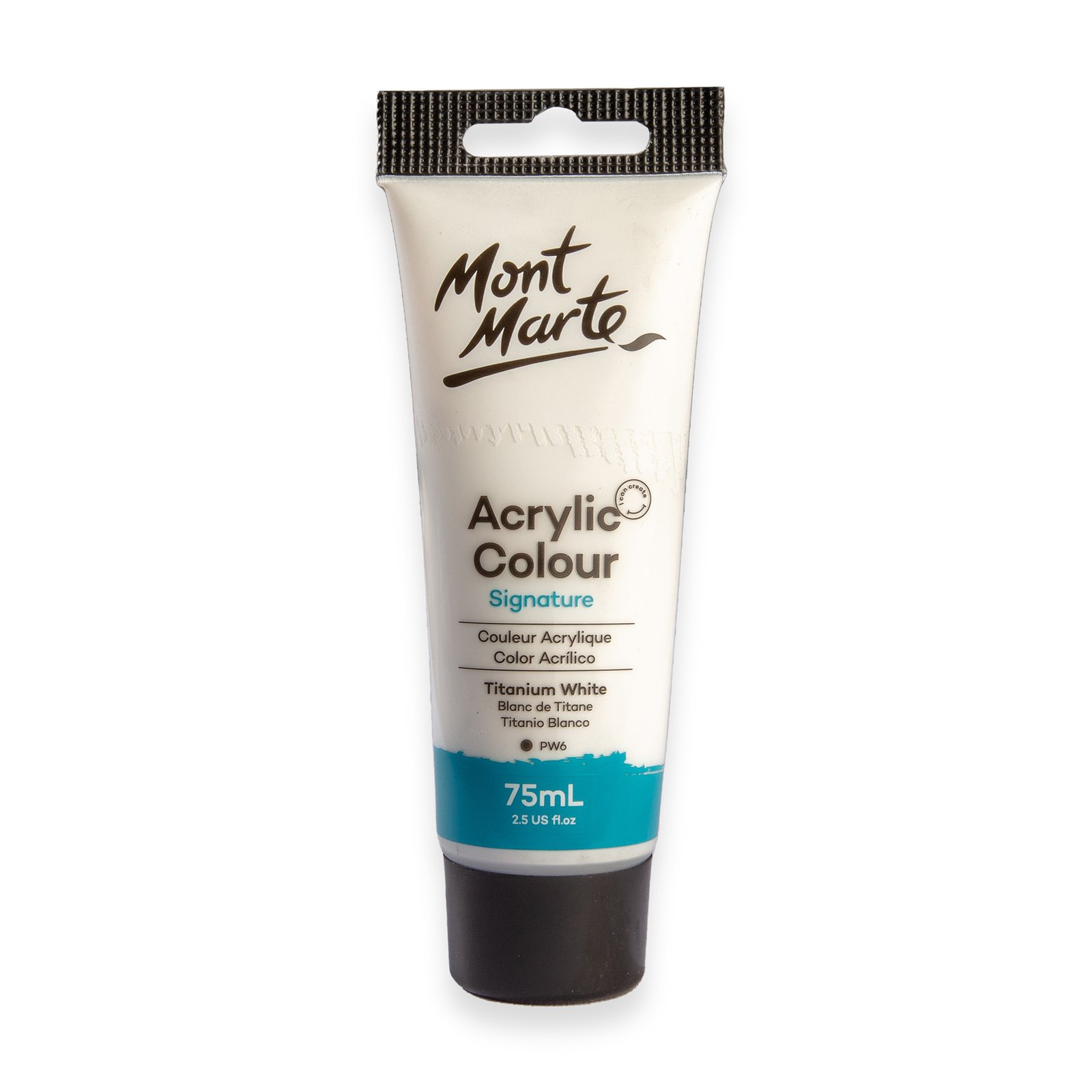 Acrylic Colour Paint 75ml - Titanium White