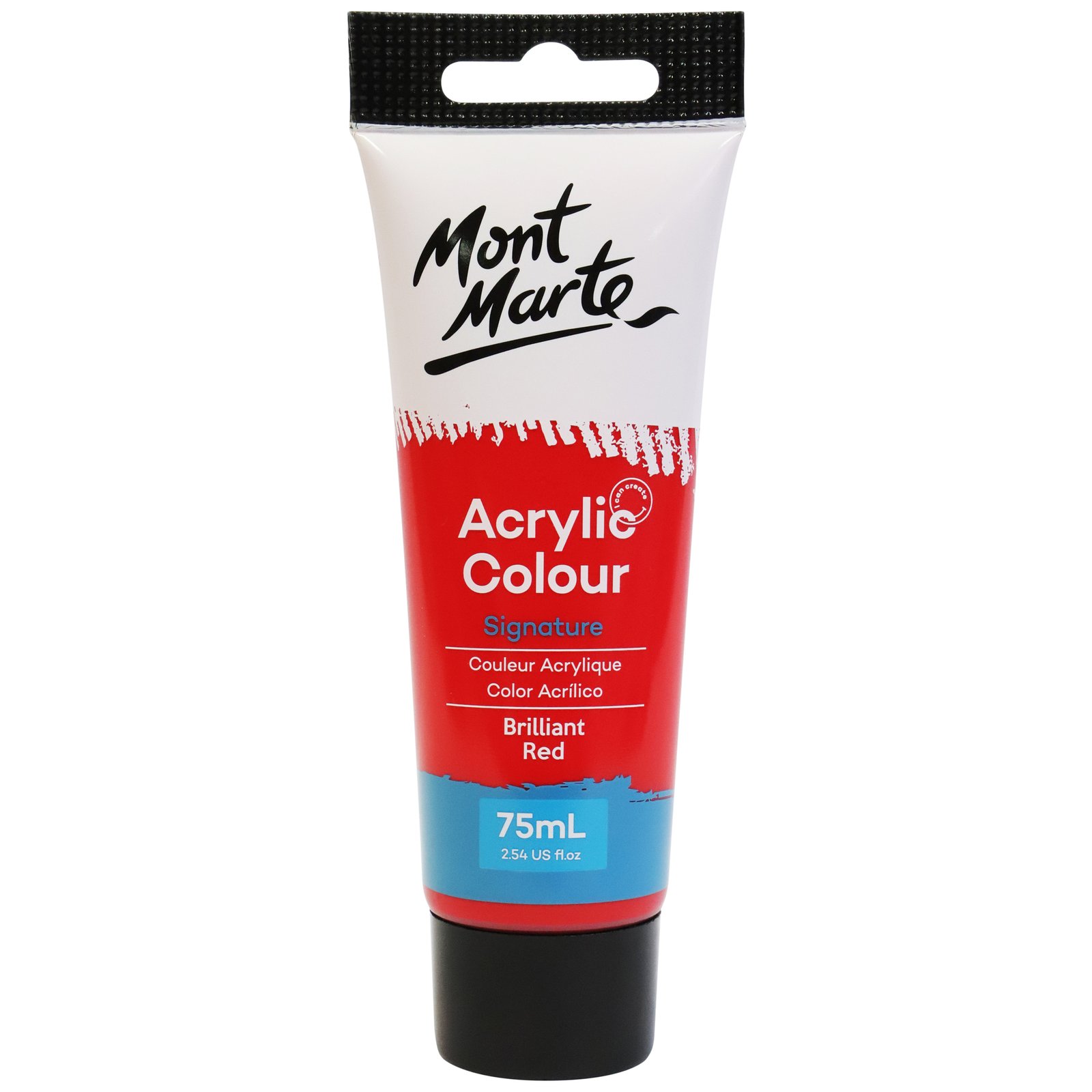 Acrylic Colour Paint 75ml - Brilliant Red