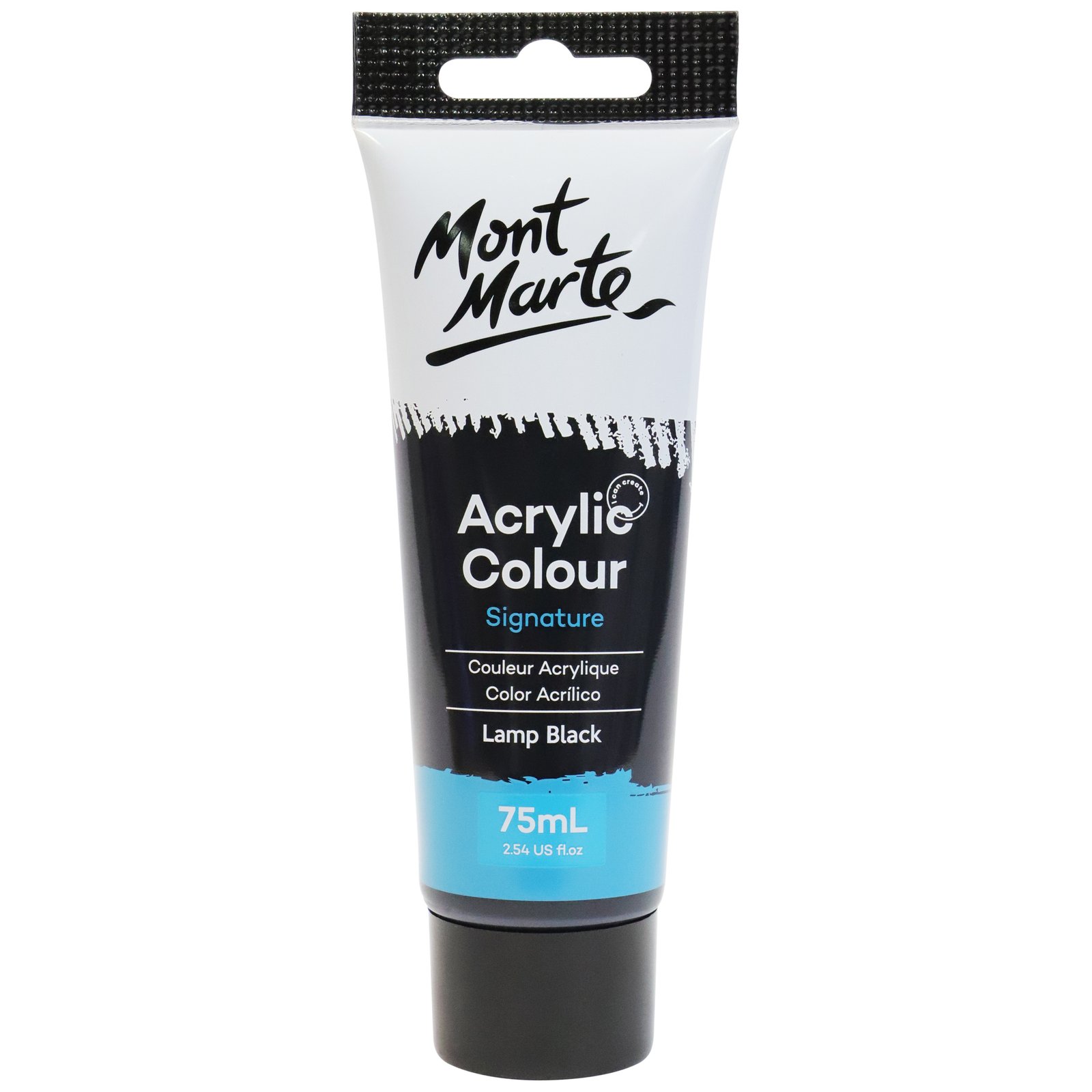 Acrylic Colour Paint 75ml - Lamp Black