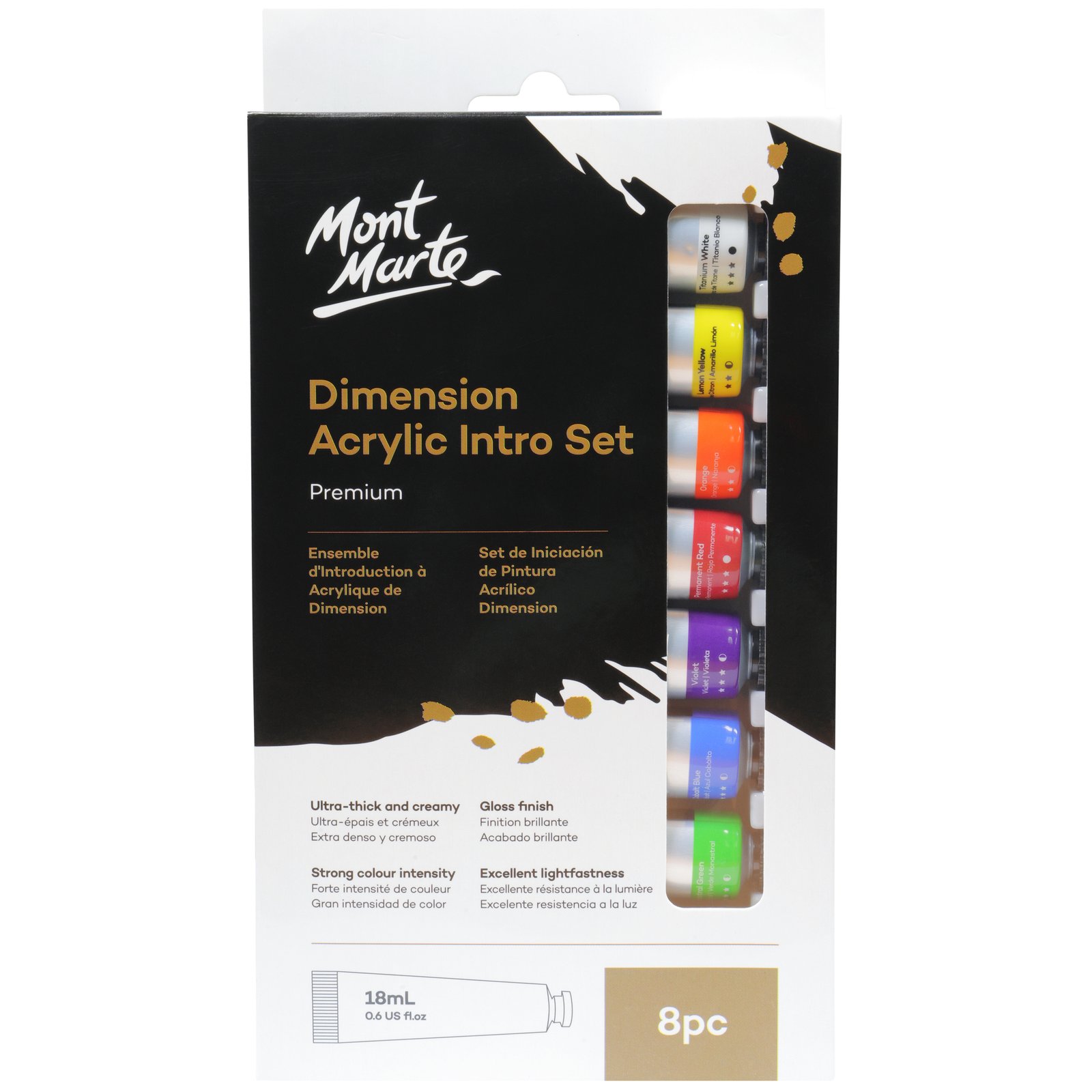 Dimension Acrylic Paint Intro Set 8pc x 18ml