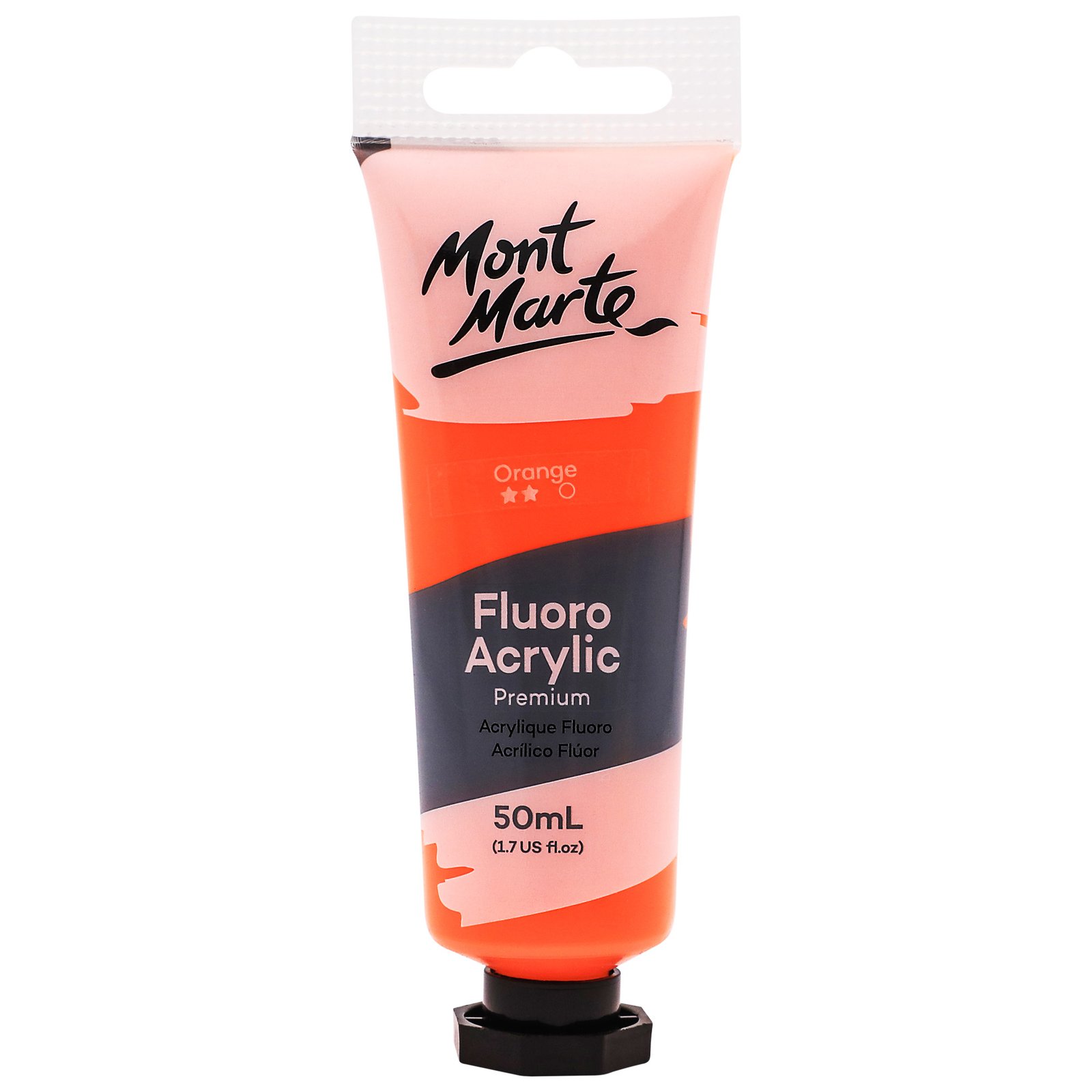 Fluoro Acrylic Paint 50ml - Orange