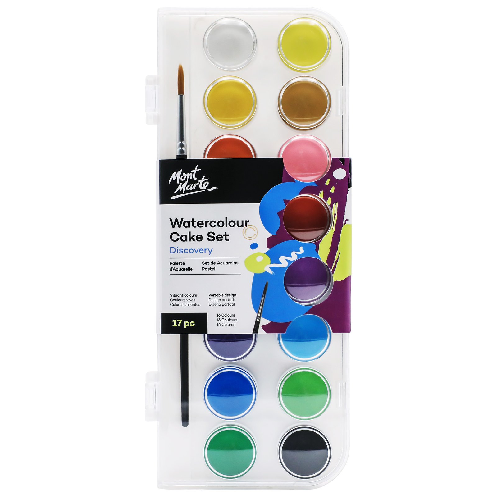 Watercolour Cake Set 17pc