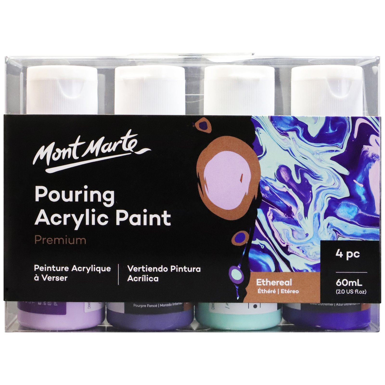 Pouring Acrylic 4pc x 60ml - Ethereal