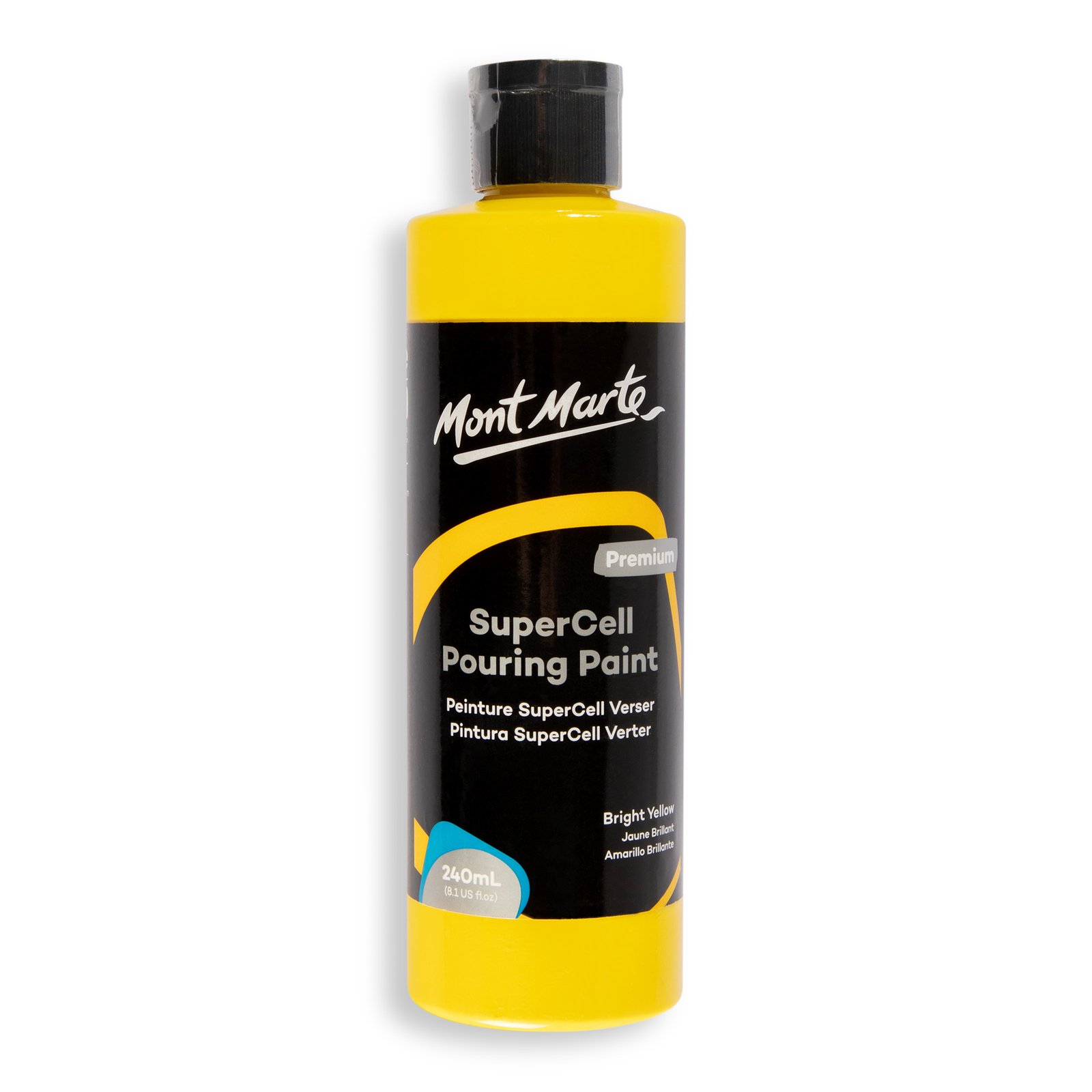 SuperCell Pouring Paint 240ml - Bright Yellow