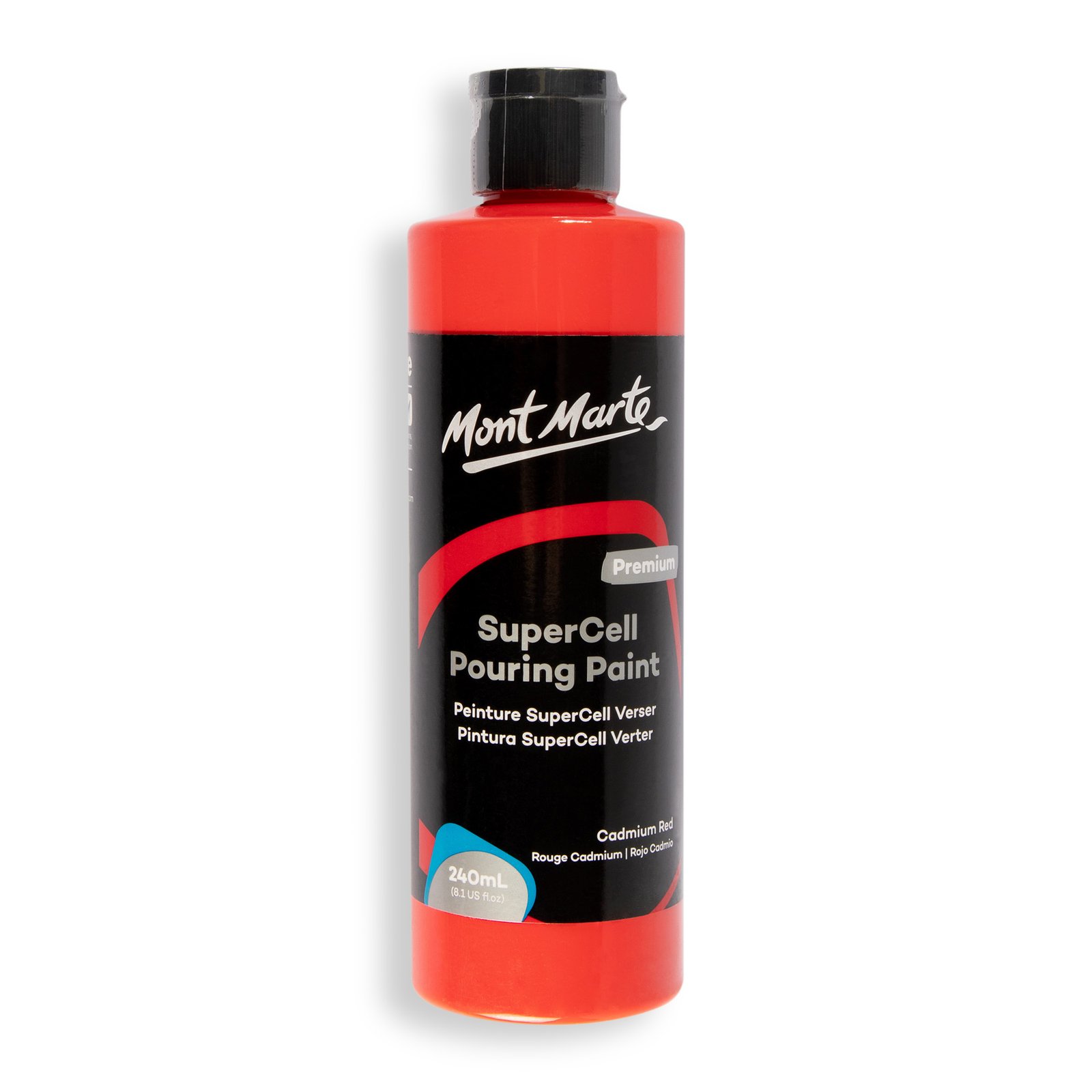 SuperCell Pouring Paint 240ml - Cadmium Red