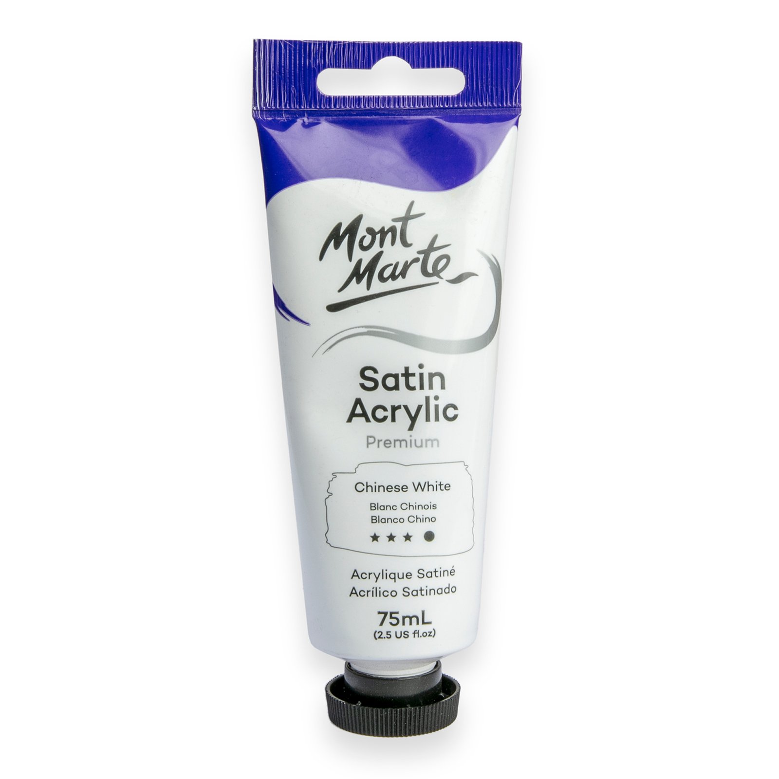 Satin Acrylic 75ml - Chinese White