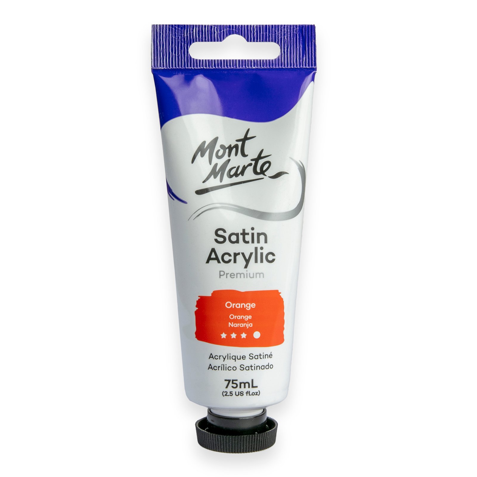 Satin Acrylic 75ml - Orange
