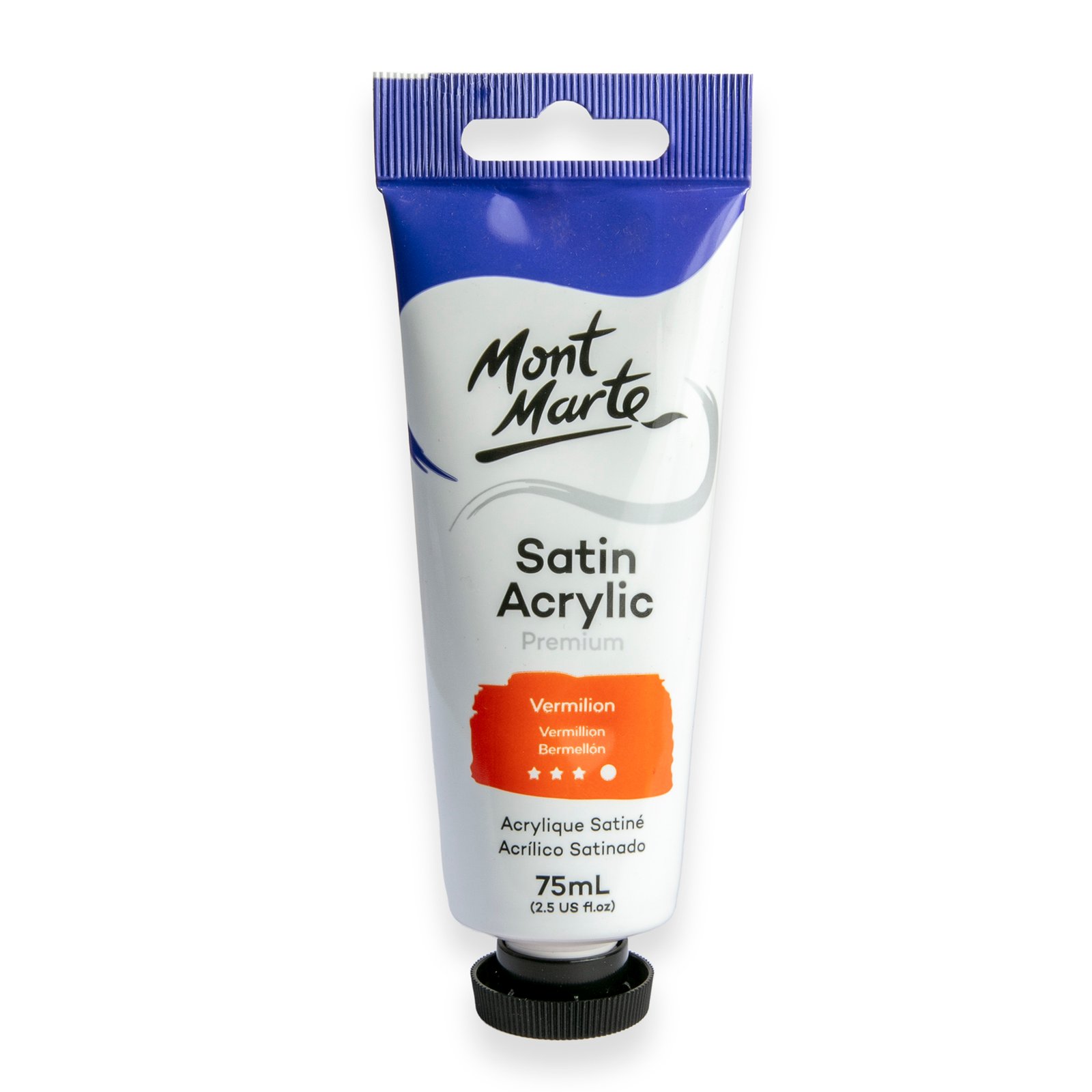 Satin Acrylic 75ml - Vermilion