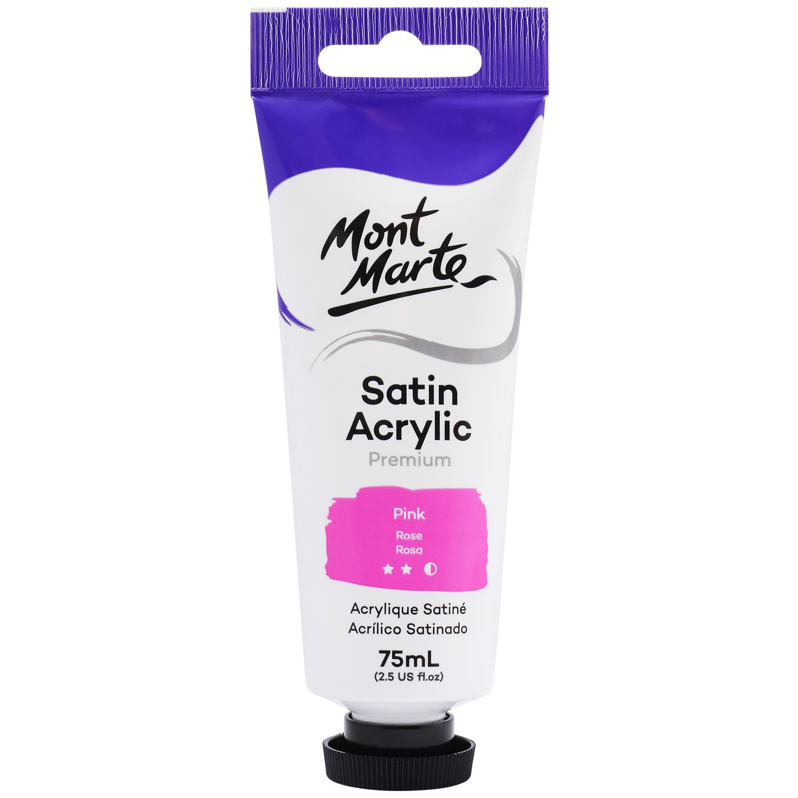 Satin Acrylic 75ml - Pink