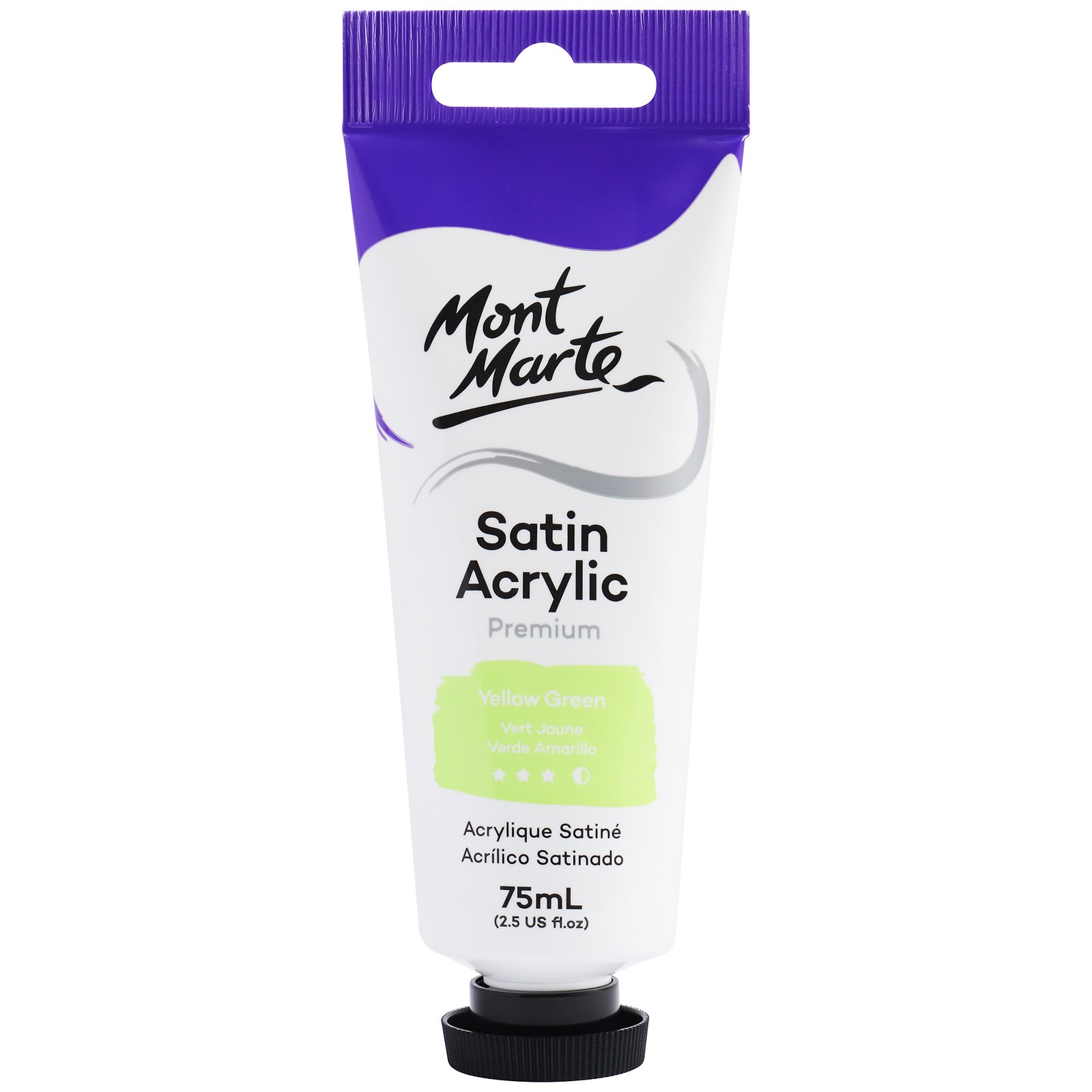 Satin Acrylic 75ml - Yellow Green