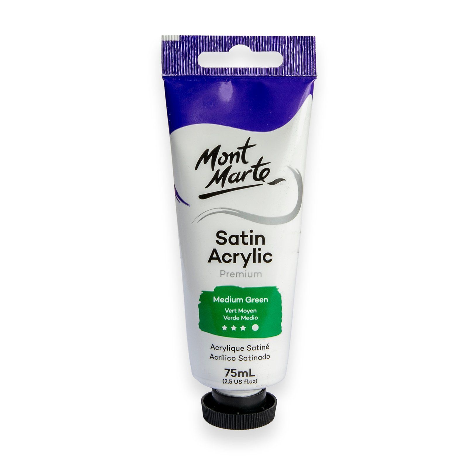 Satin Acrylic 75ml - Medium Green