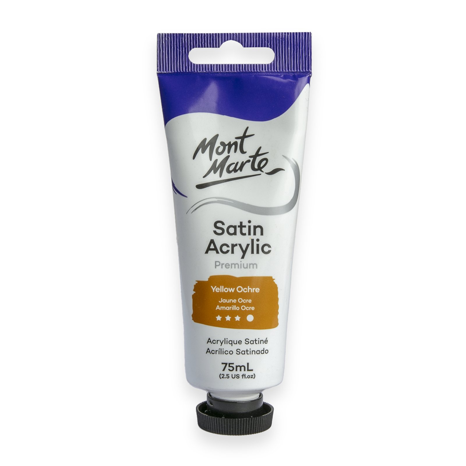 Satin Acrylic 75ml - Yellow Ochre