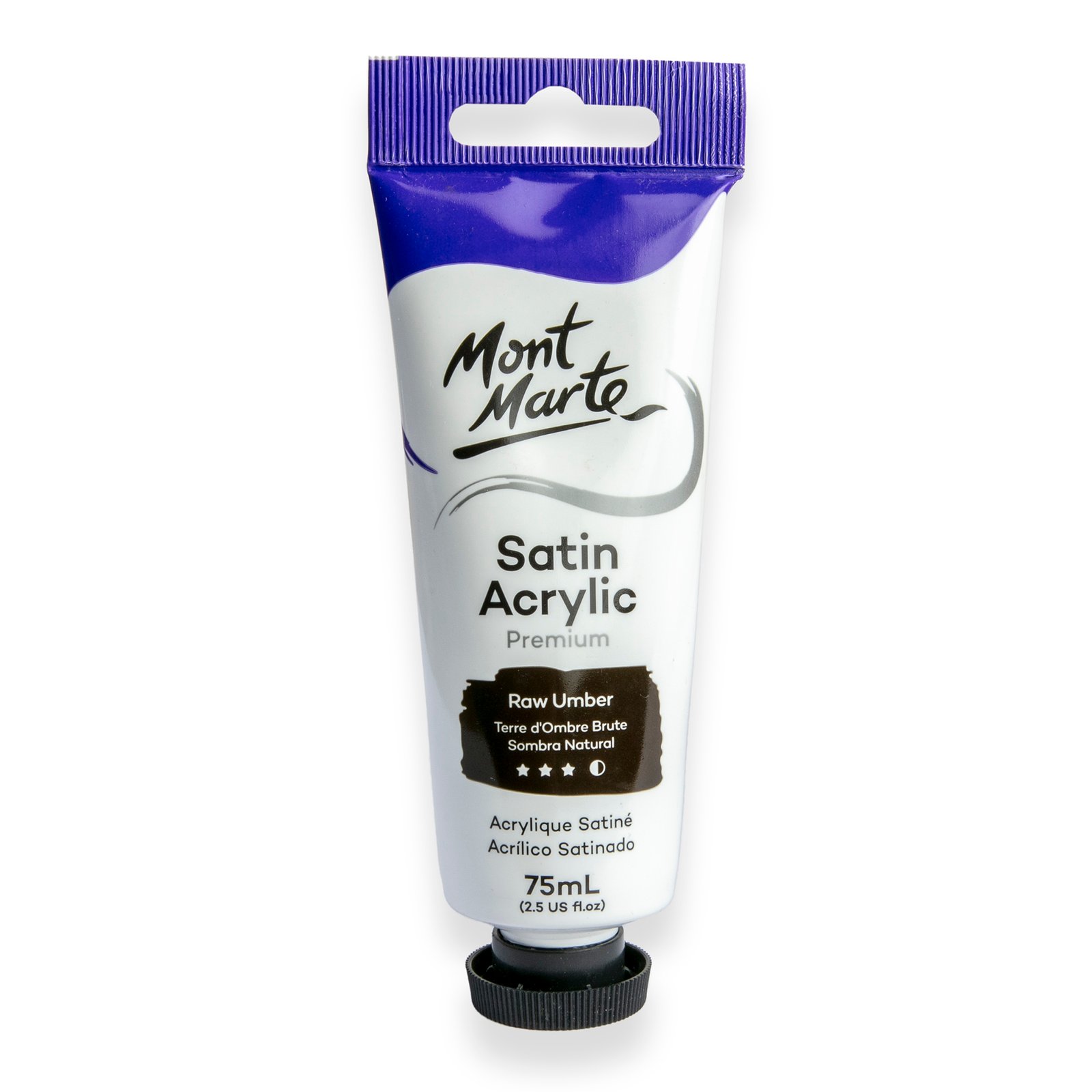 Satin Acrylic 75ml - Raw Umber