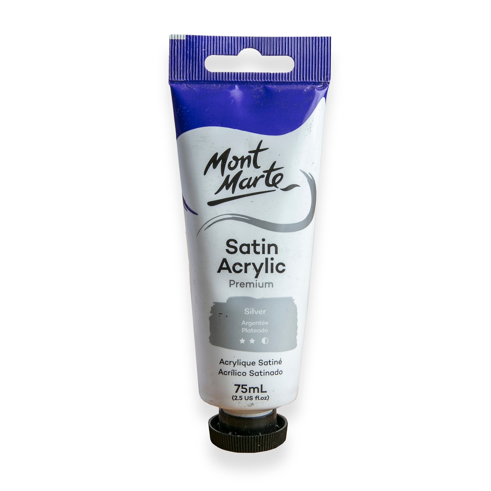 Satin Acrylic 75ml - Silver