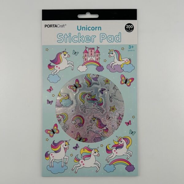 Sticker Pad 200pc - Unicorn