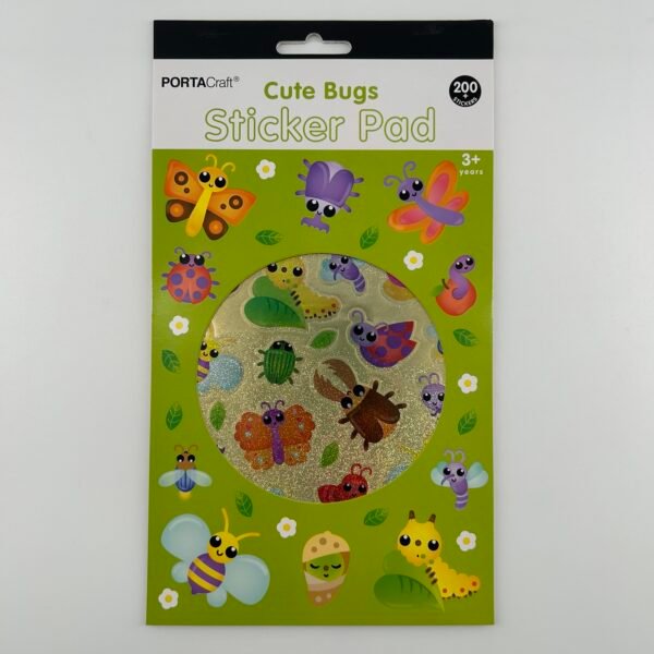 Sticker Pad 200pc - Cute Bugs