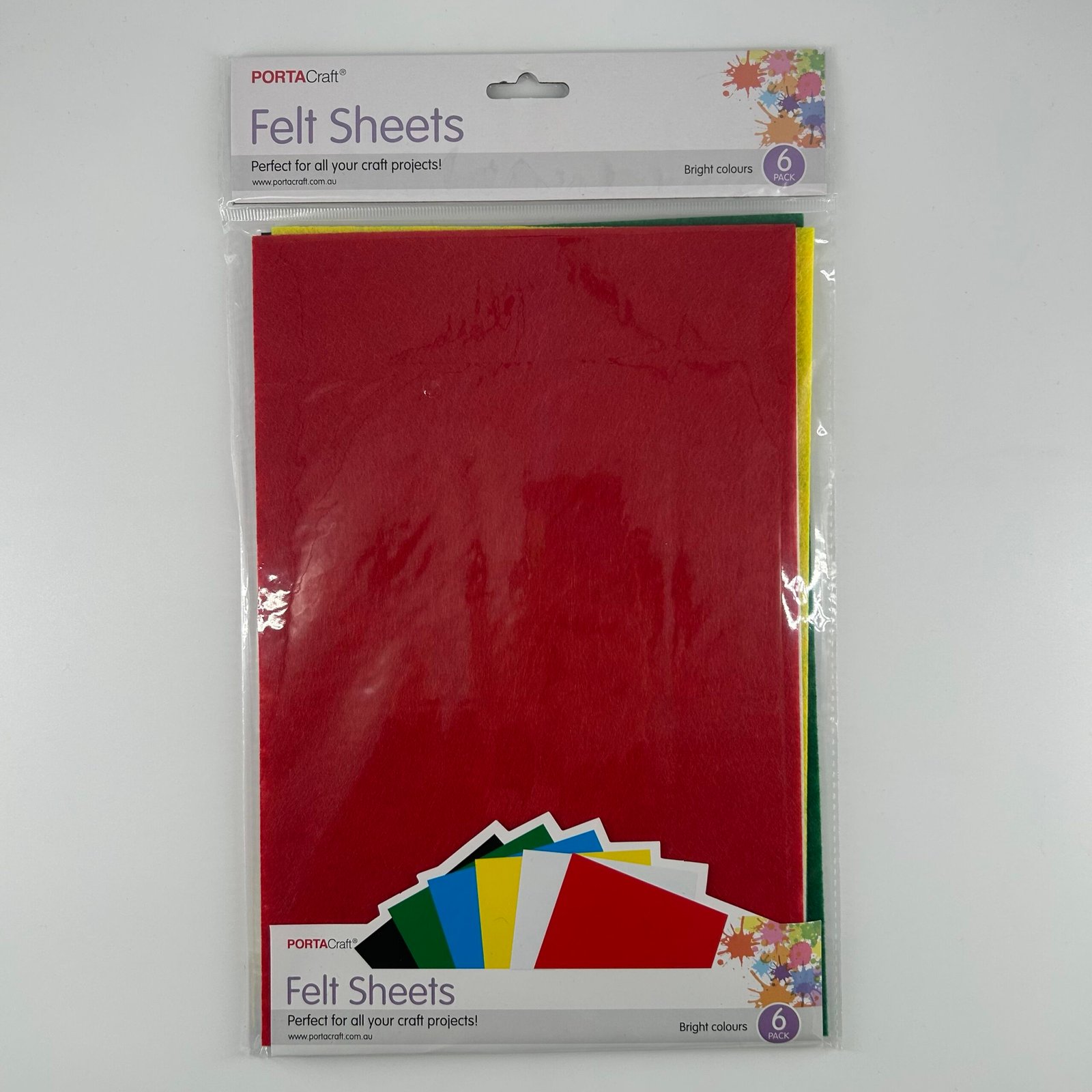 Felt Sheets A4 6pk - Bright Colours