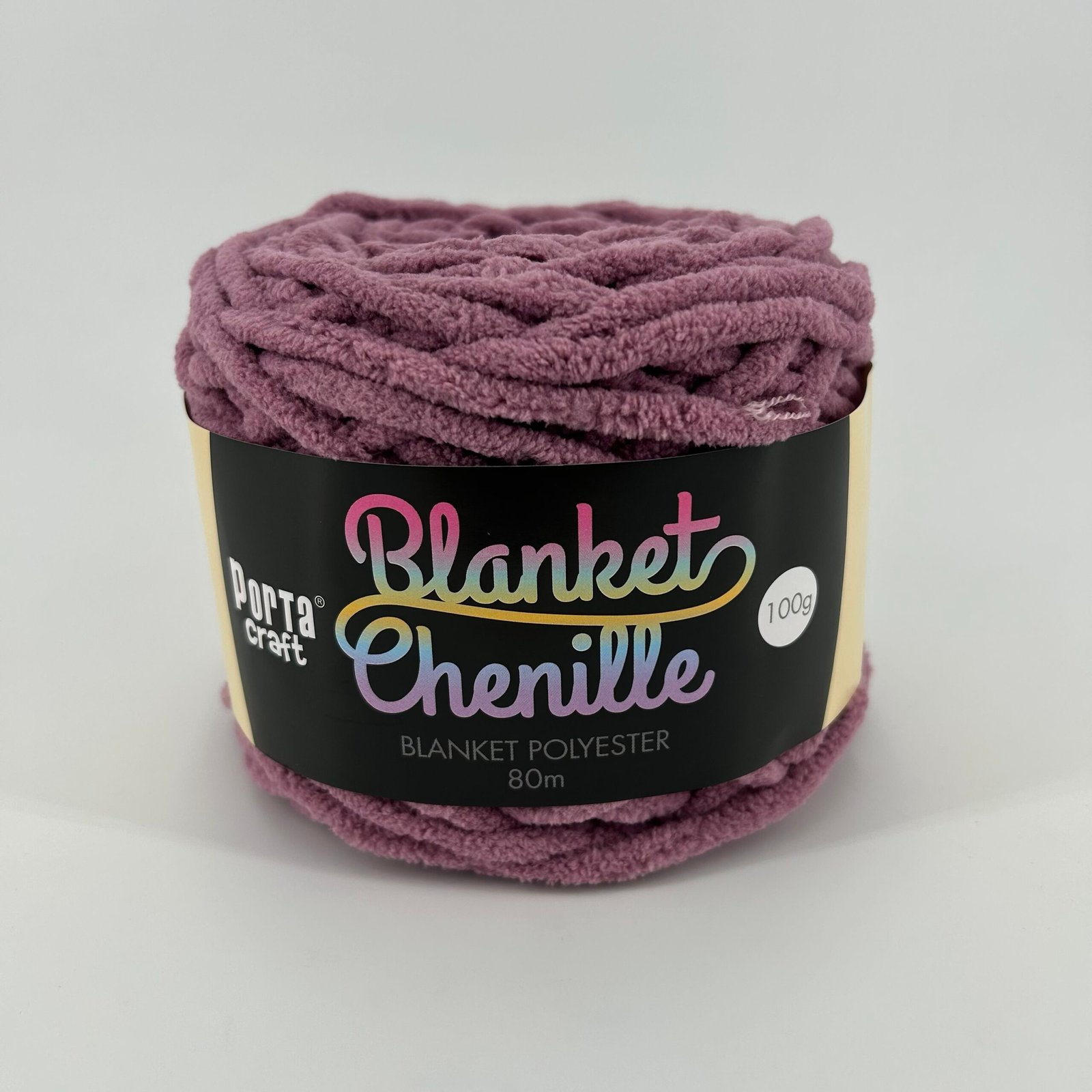 Chenille Blanket Yarn 100g 80m Solid 24 Razzmic Berry