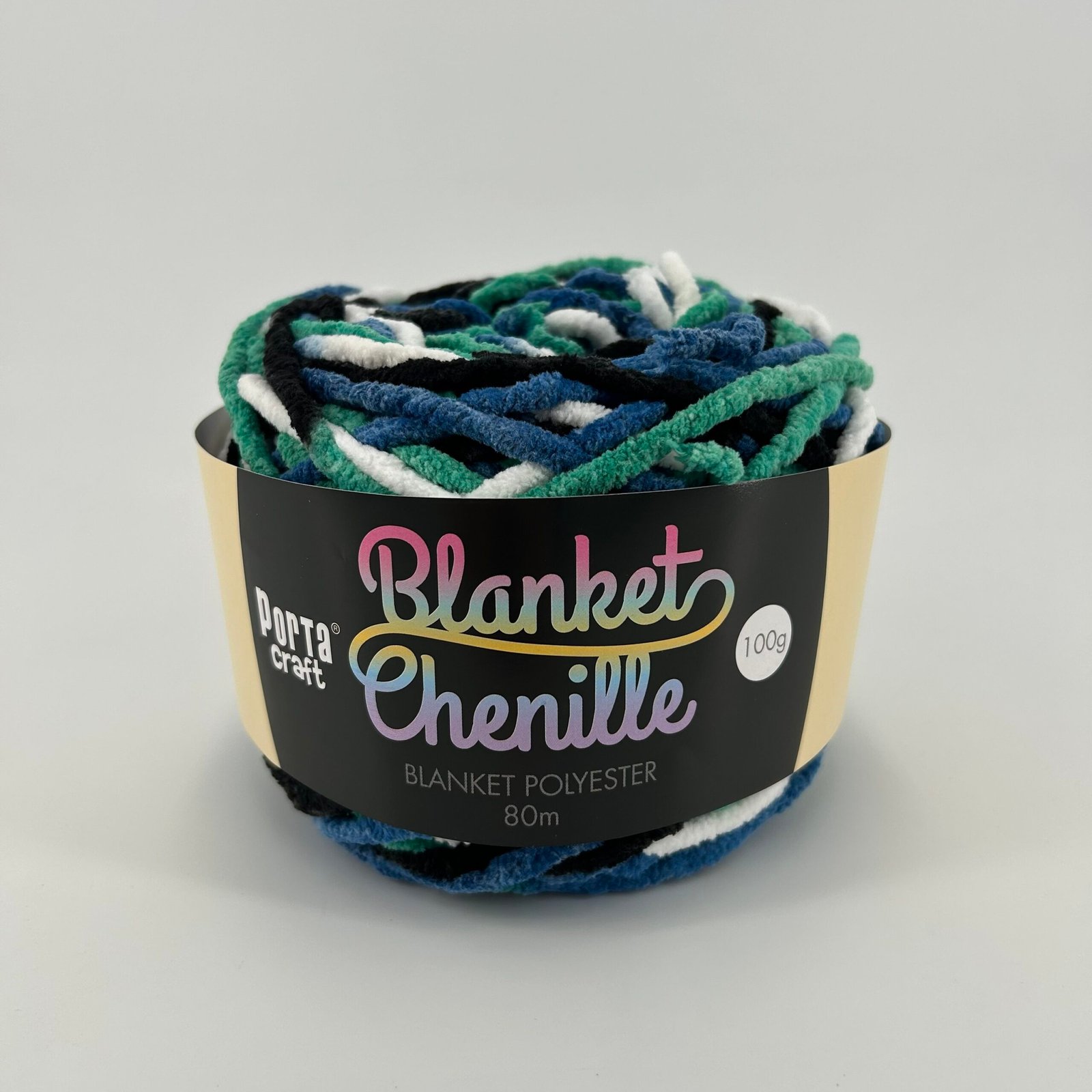 Chenille Blanket Yarn 100g 80m Multi TSI