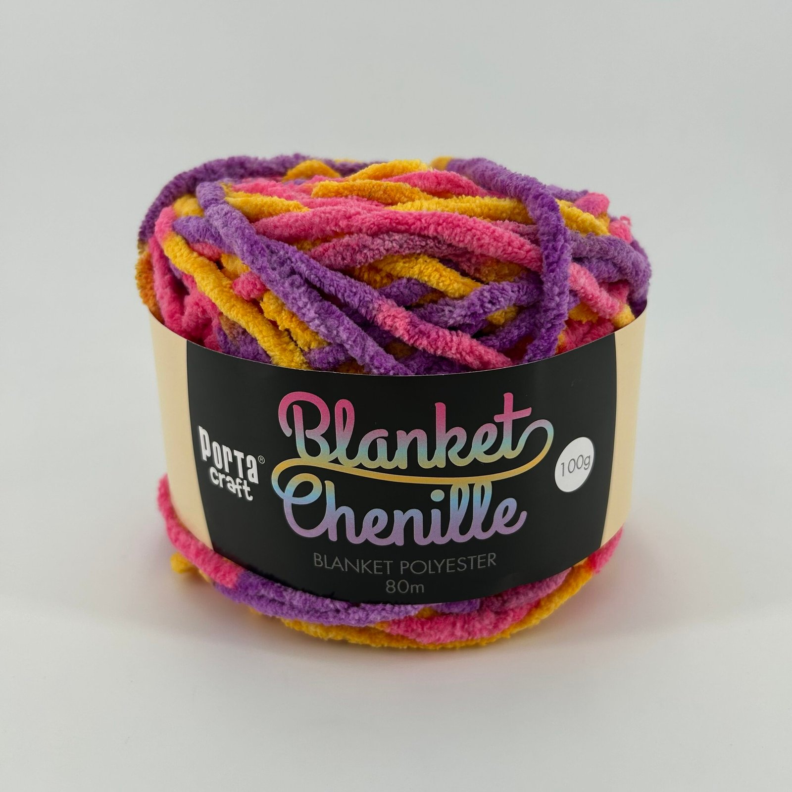 Chenille Blanket Yarn 100g 80m Multi Fantasy