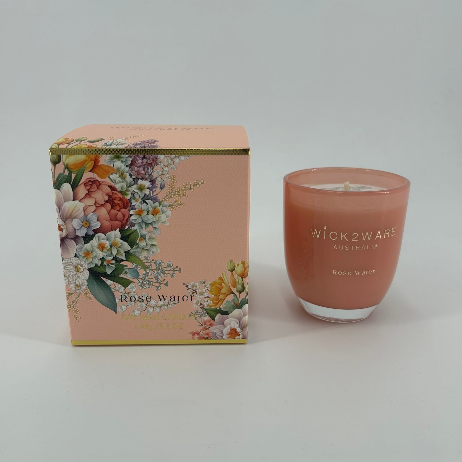 Soy Candle Jar 150g - Rose Water