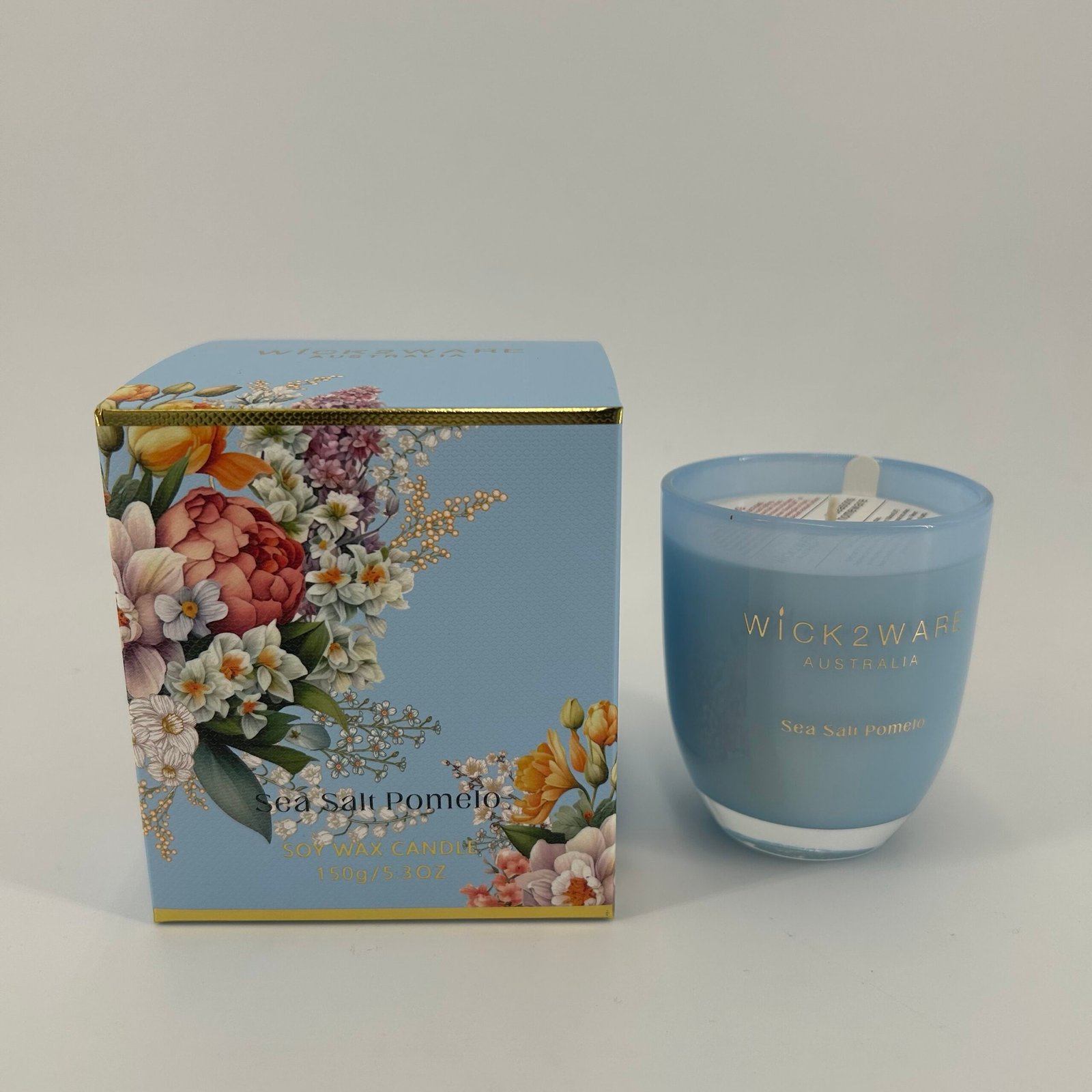 Soy Candle Jar 150g - Sea Salt Pomelo
