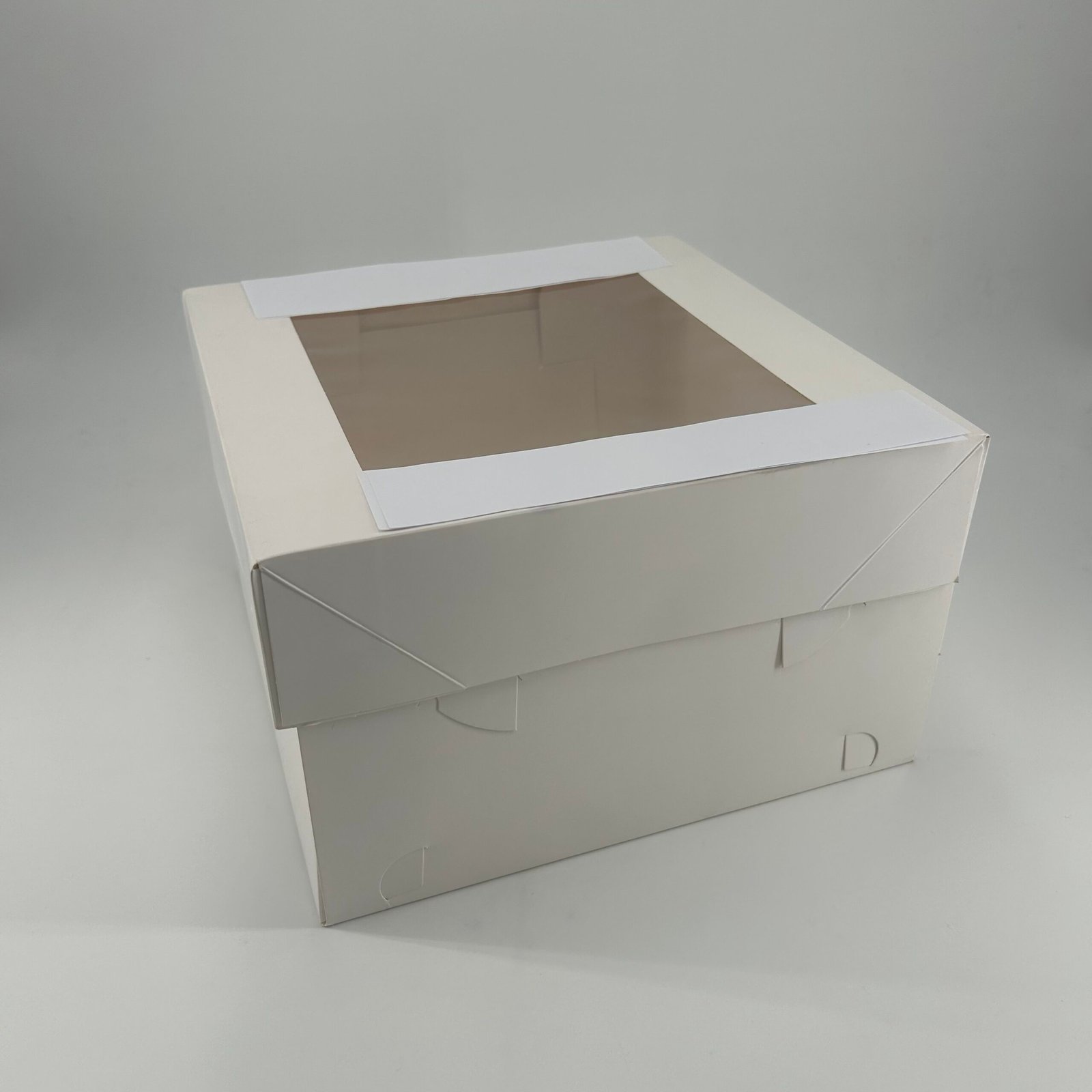 White 10in Cake Box With Window (10x10x6in) (5 Pack)