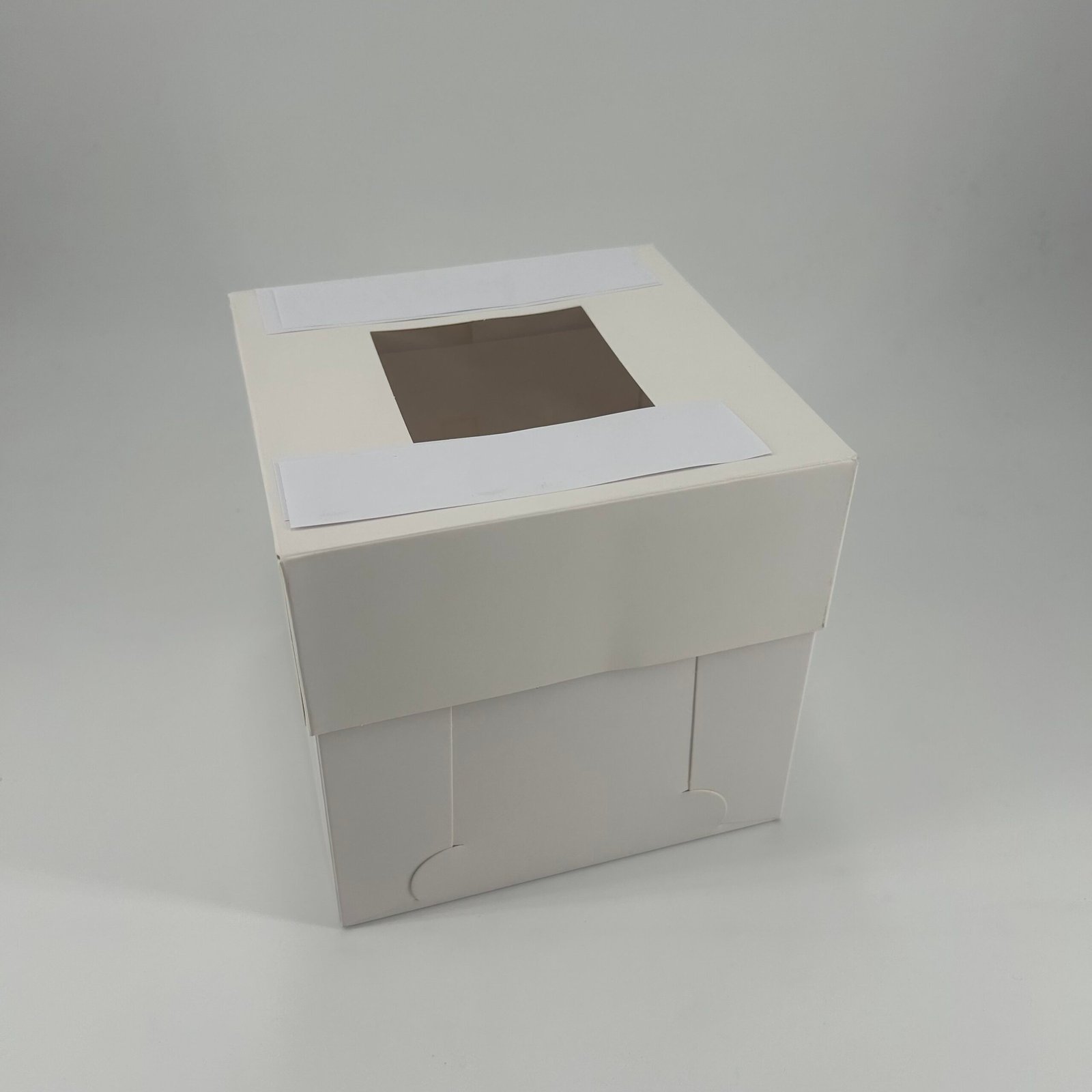 White 6in Cake Box With Window (6x6x6in) (5 Pack)
