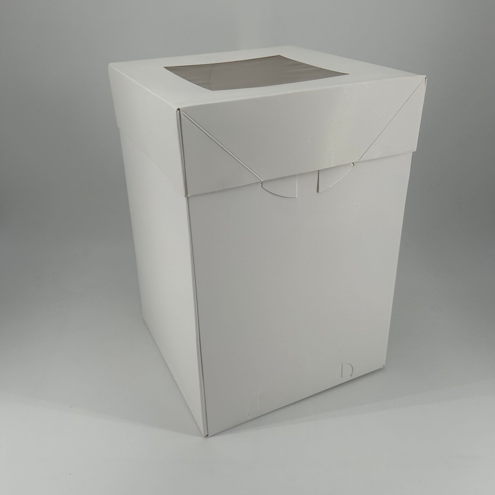 White Tall 8in Cake Box With Window (8x8x12in)