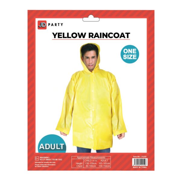 Adult Yellow Raincoat Costume