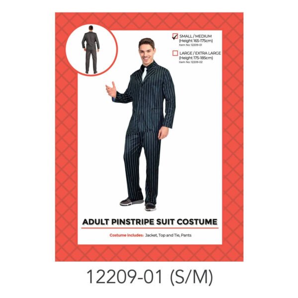 Adult Pinstripe Suit S/M